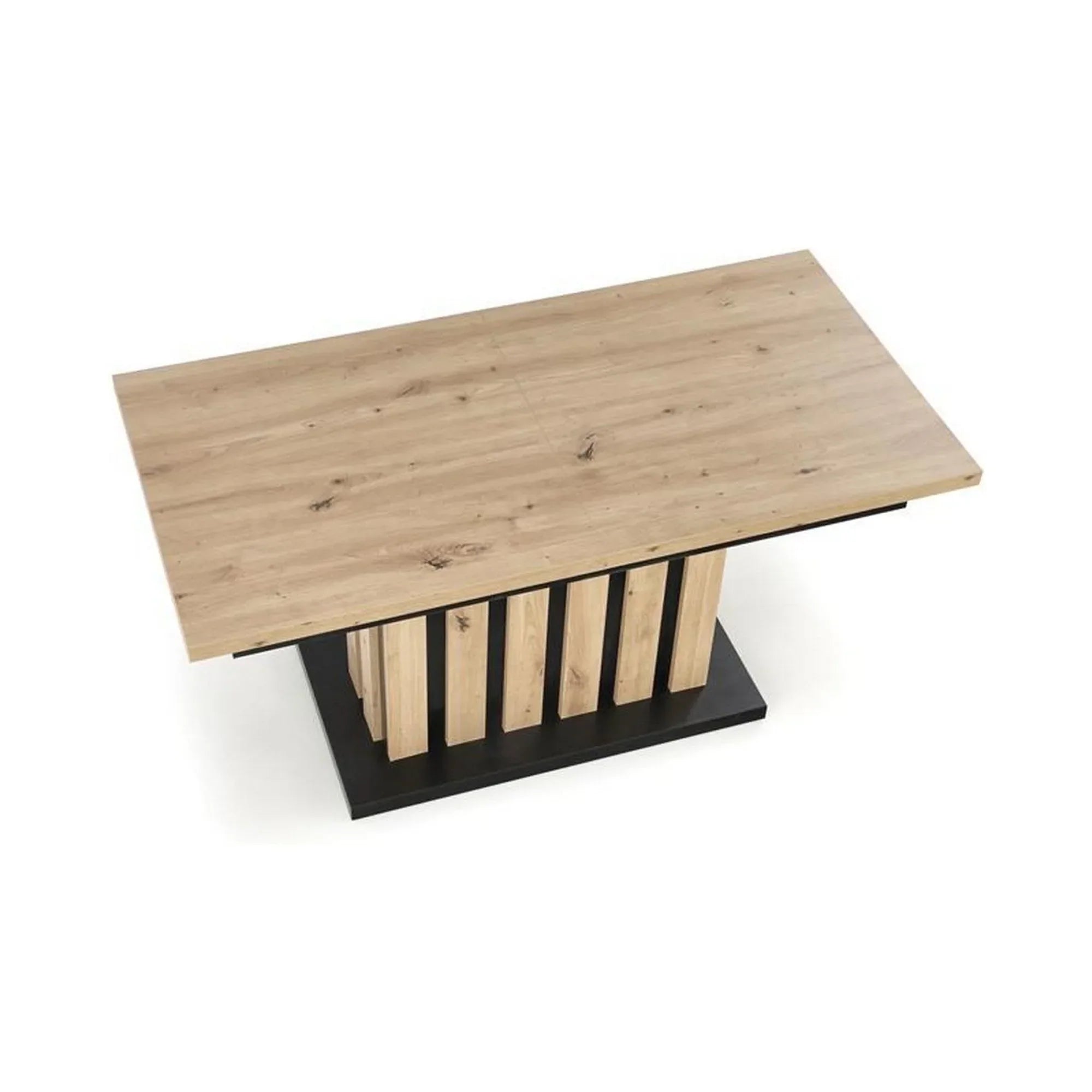 Masa extensibila HOUSTON OCN-37533, stejar artisan/negru