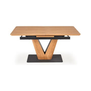 Masa extensibila HOUSTON OCN-37543, stejar/negru