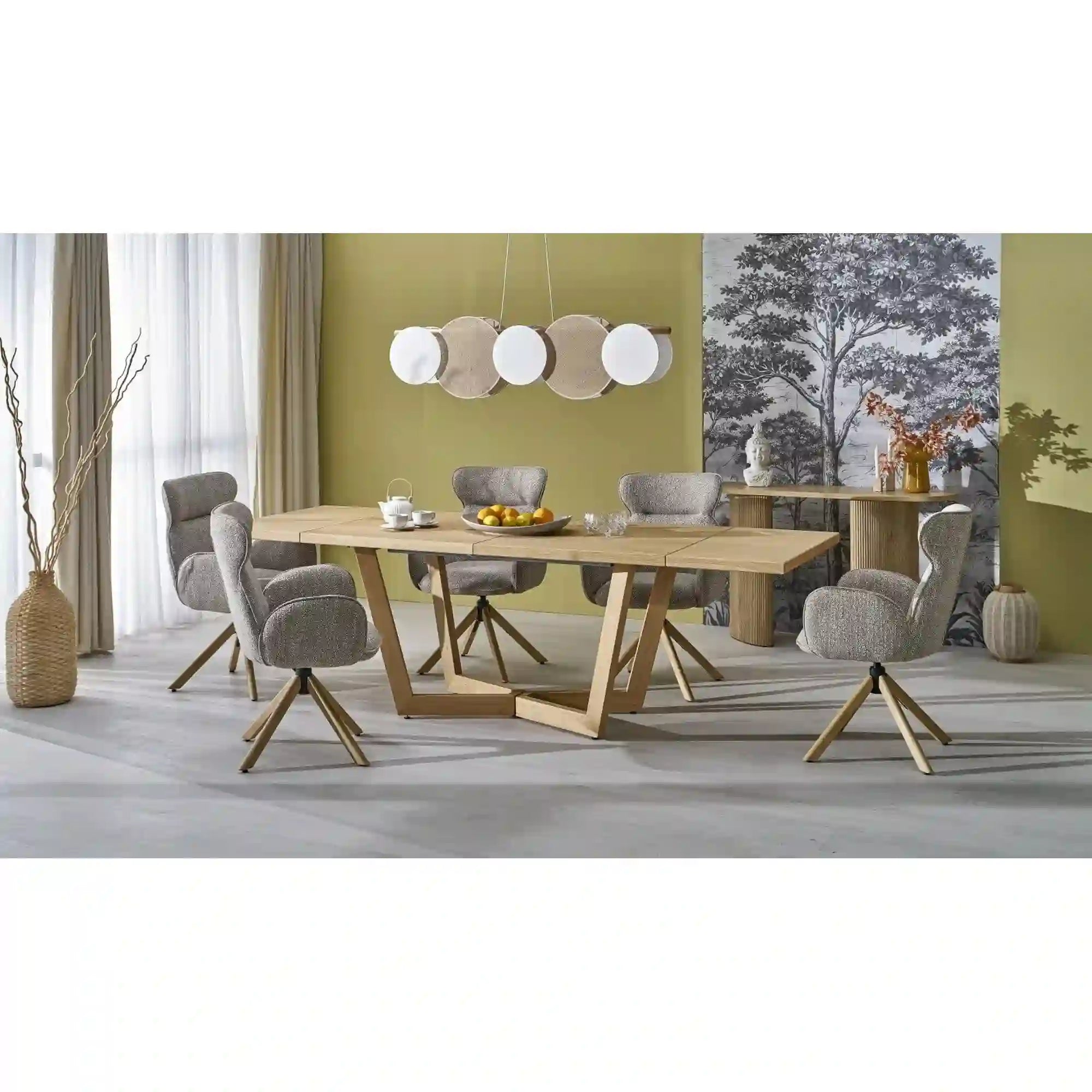 Masa extensibila HOUSTON OCN-37560, stejar natural