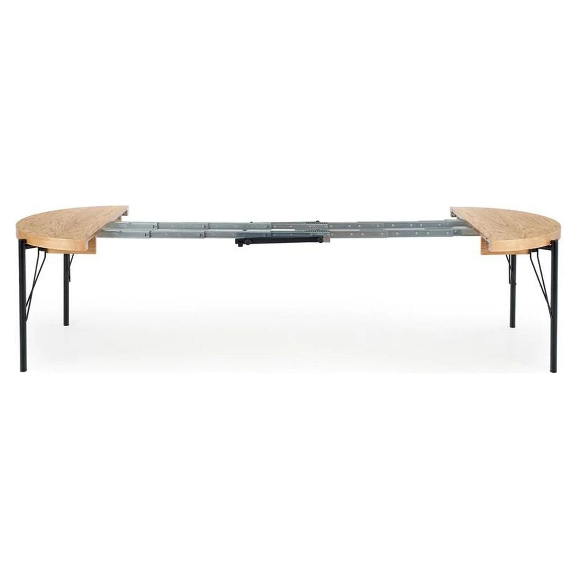 Masa extensibila HOUSTON OCN-37563, stejar/negru