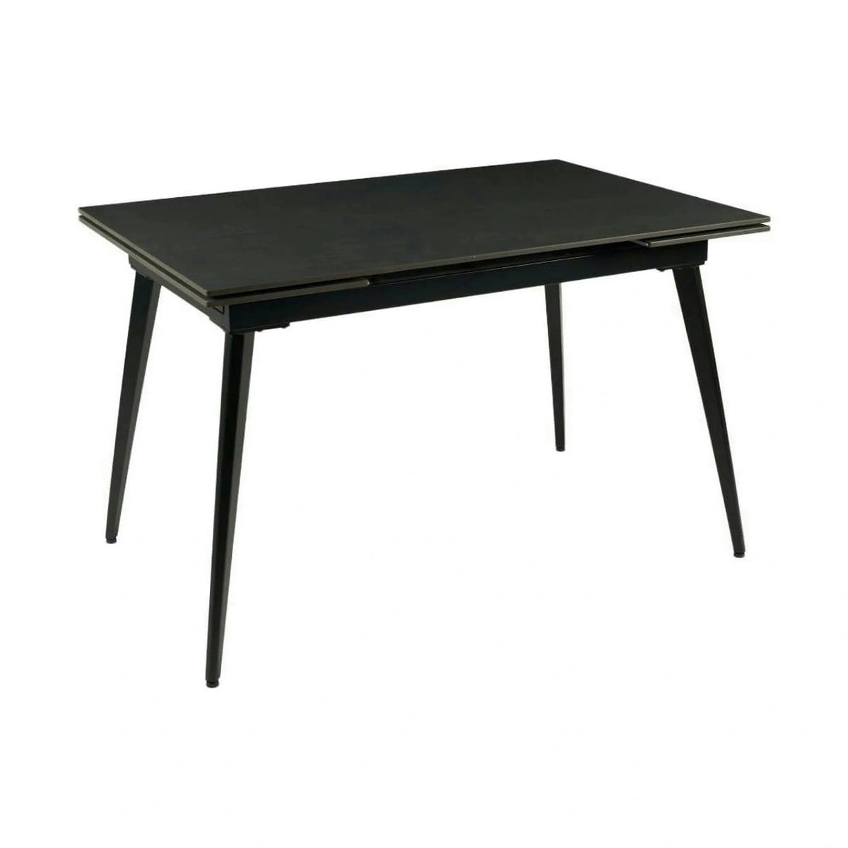 Masa extensibila REEF, negru, ceramica/metal, 120/180x80x76 cm