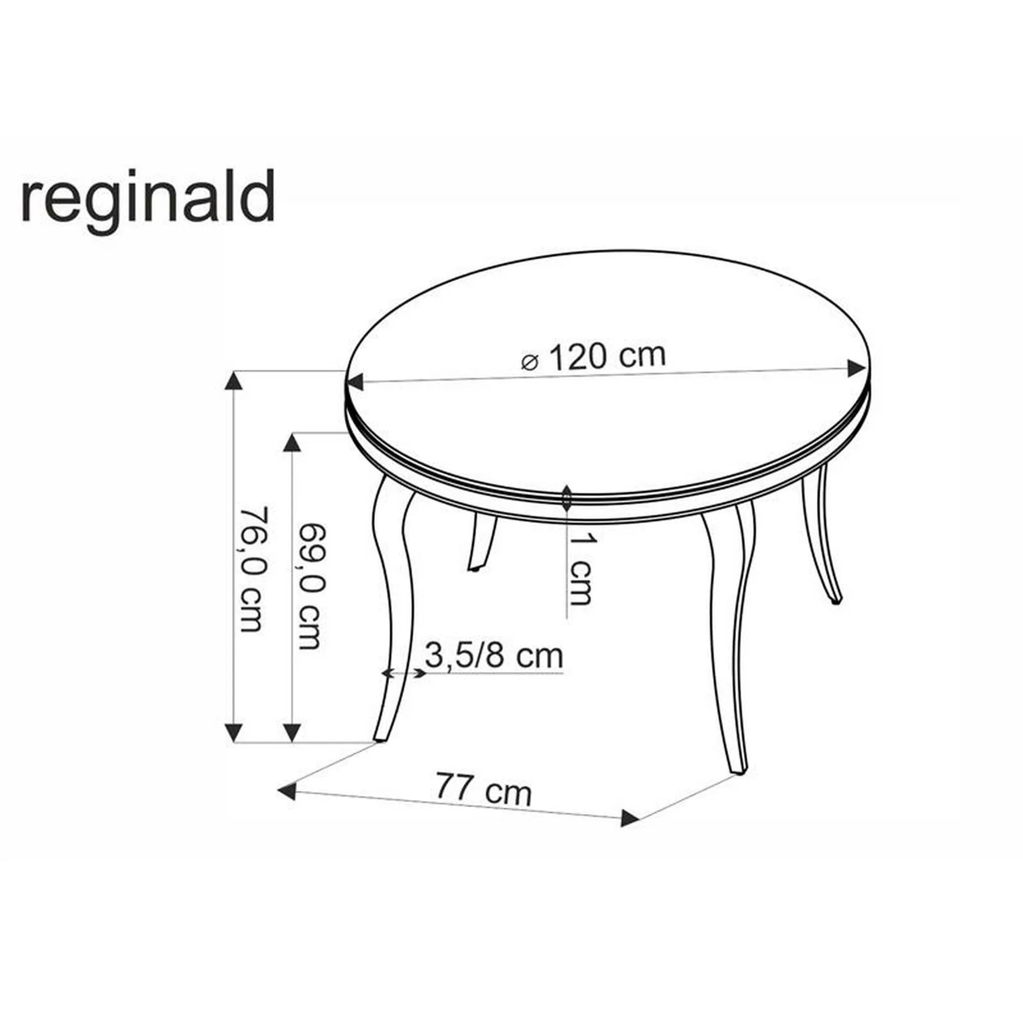 Masa HOUSTON OCN-37321, negru/auriu