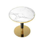 Masa HOUSTON OCN-37341, alb/negru/auriu