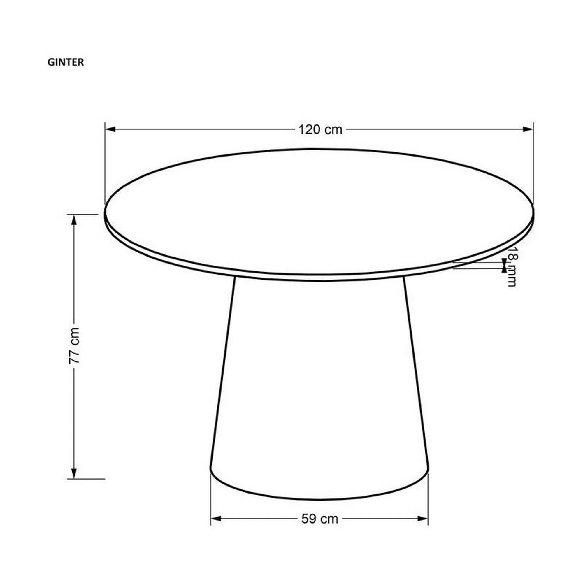 Masa HOUSTON OCN-37364, negru