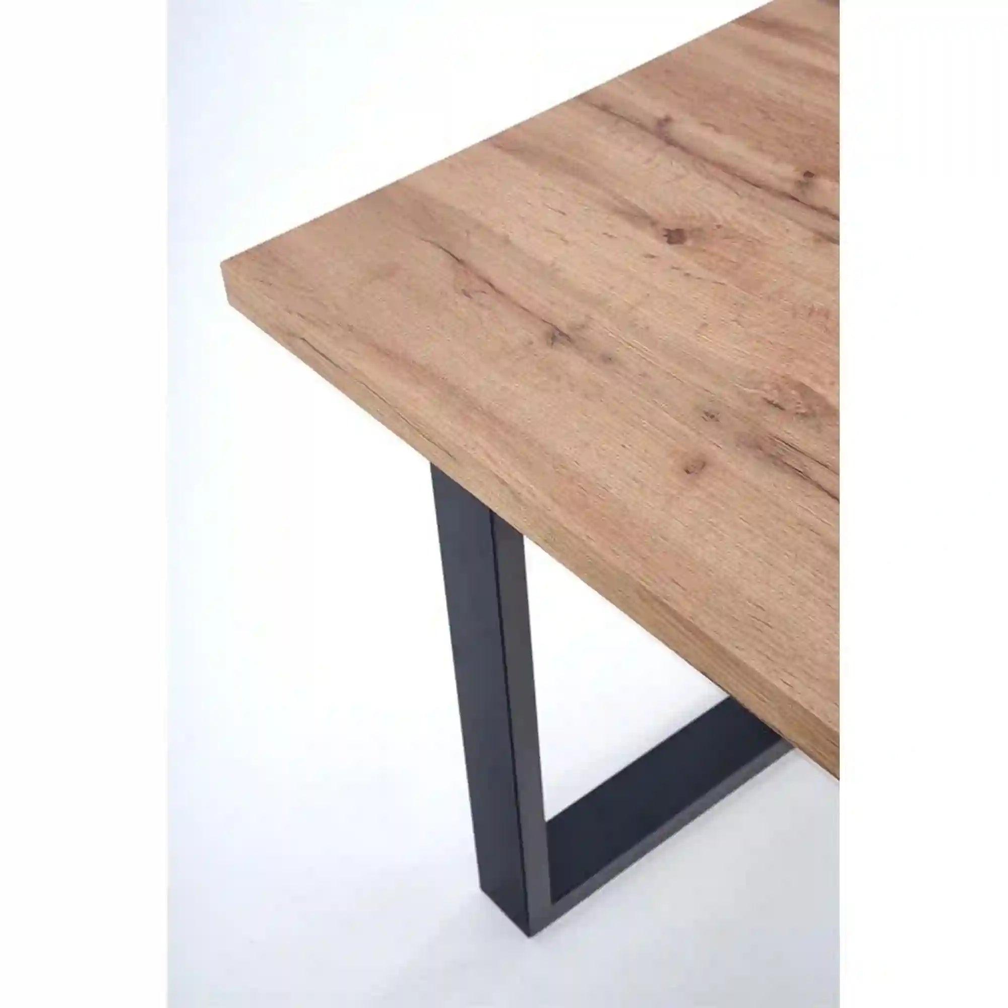 Masa HOUSTON OCN-37394, stejar wotan/negru