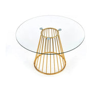 Masa HOUSTON OCN-37427, transparent/auriu