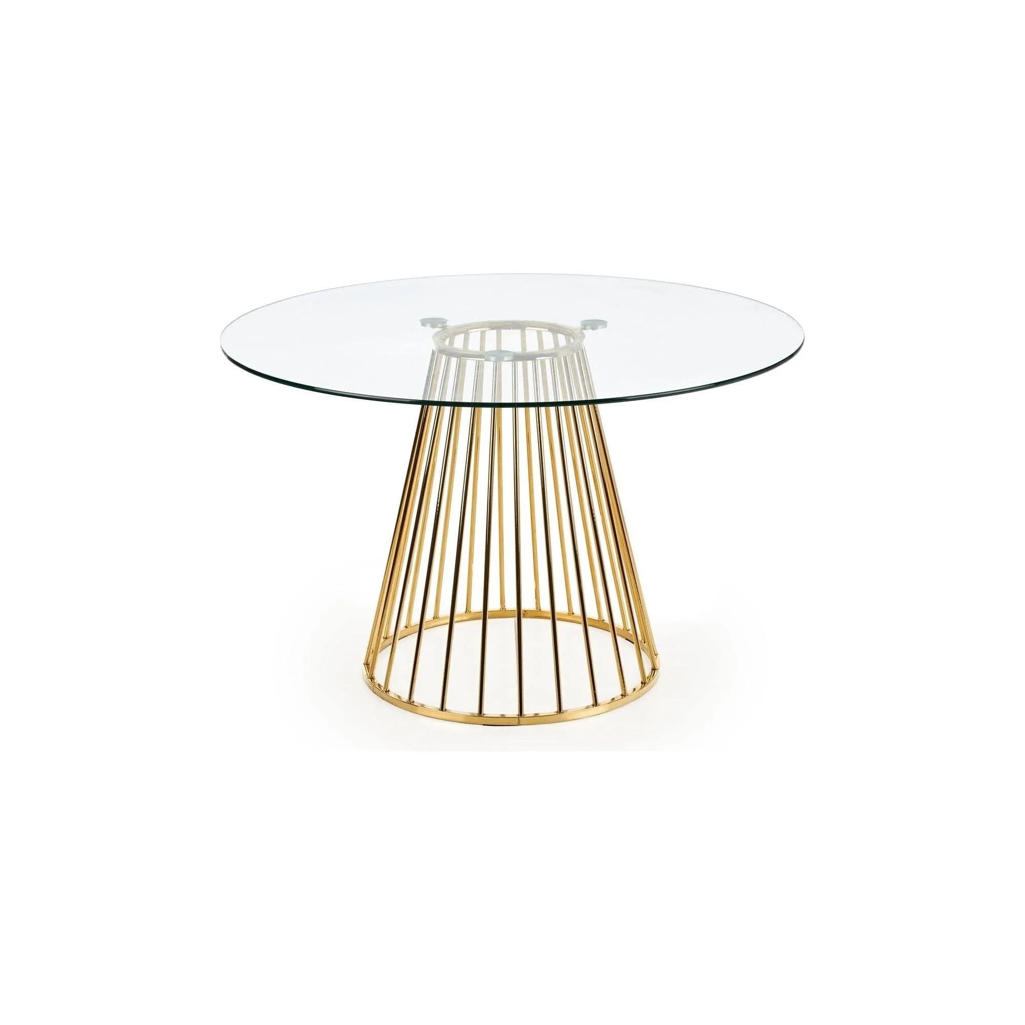 Masa HOUSTON OCN-37427, transparent/auriu