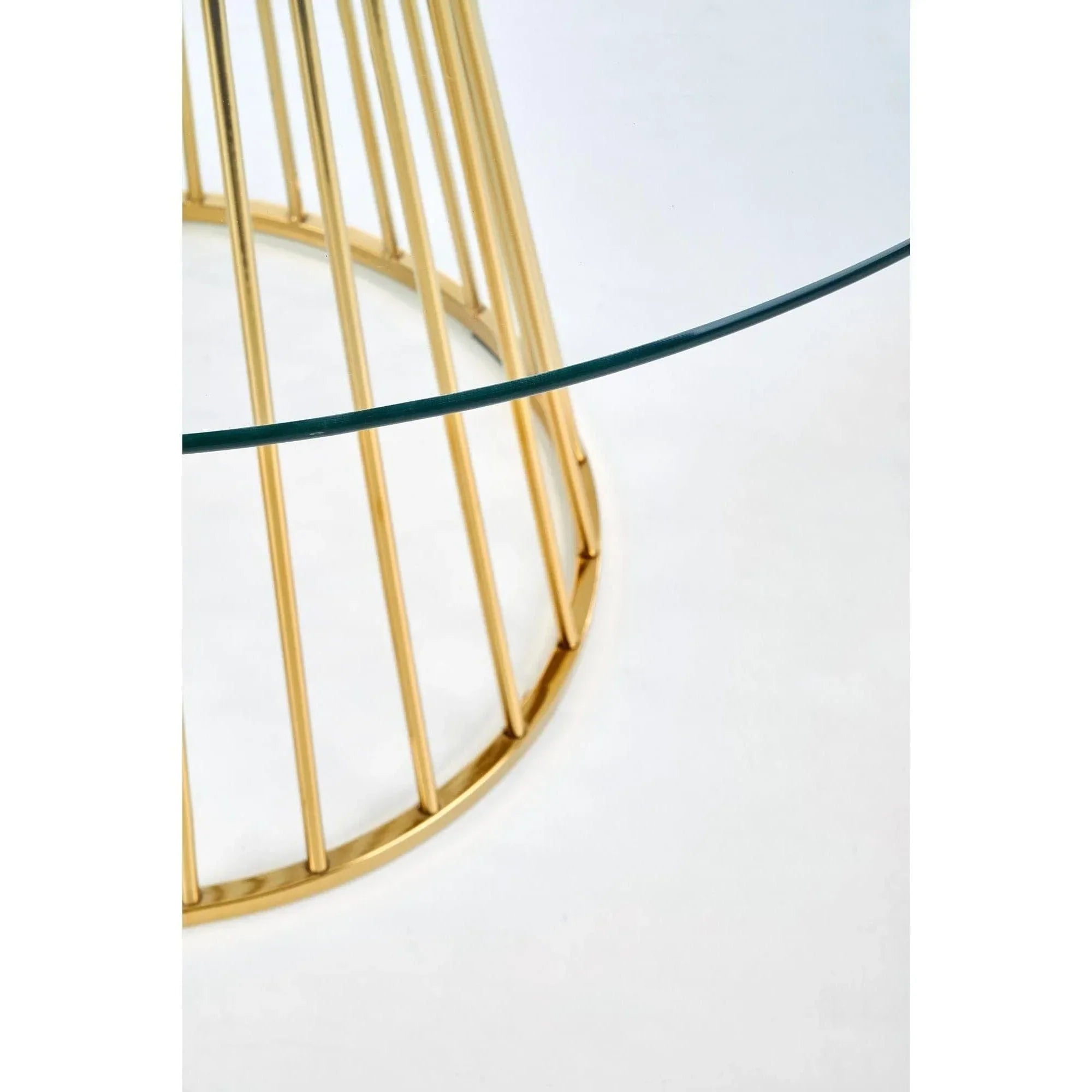 Masa HOUSTON OCN-37427, transparent/auriu