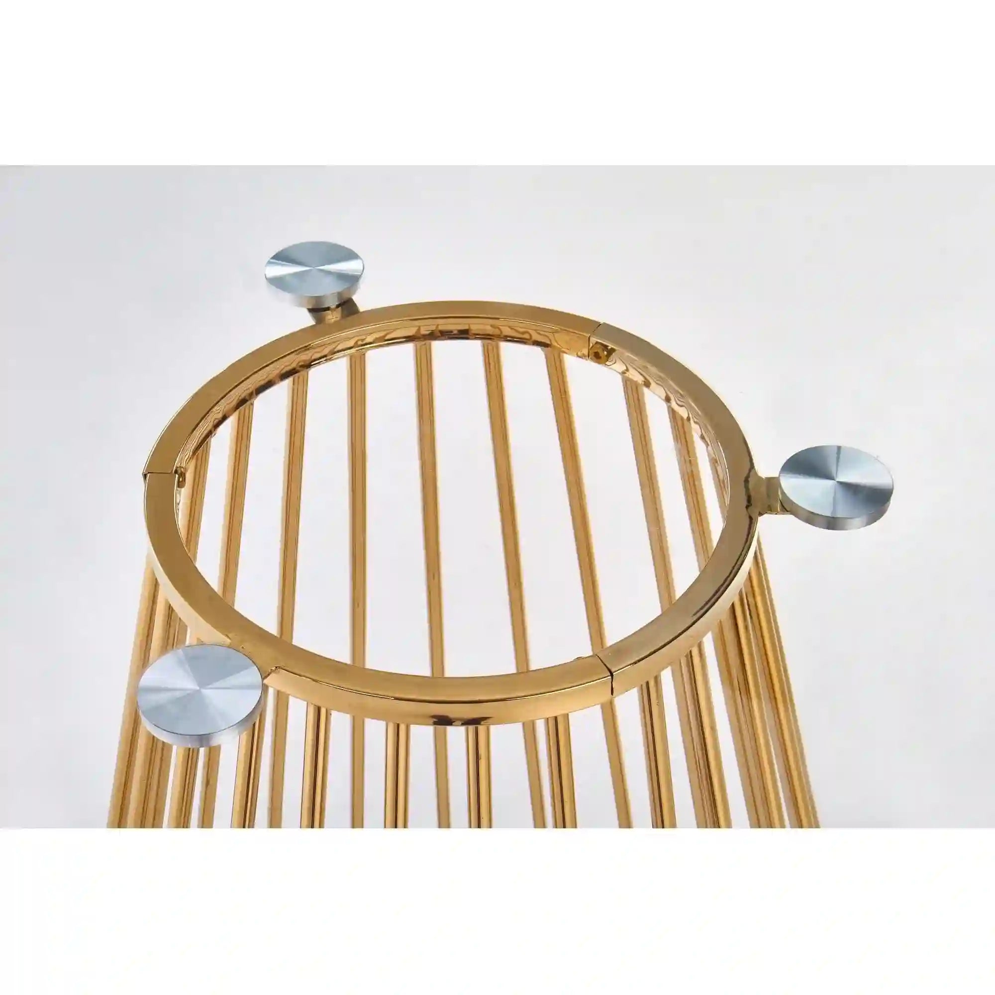 Masa HOUSTON OCN-37427, transparent/auriu