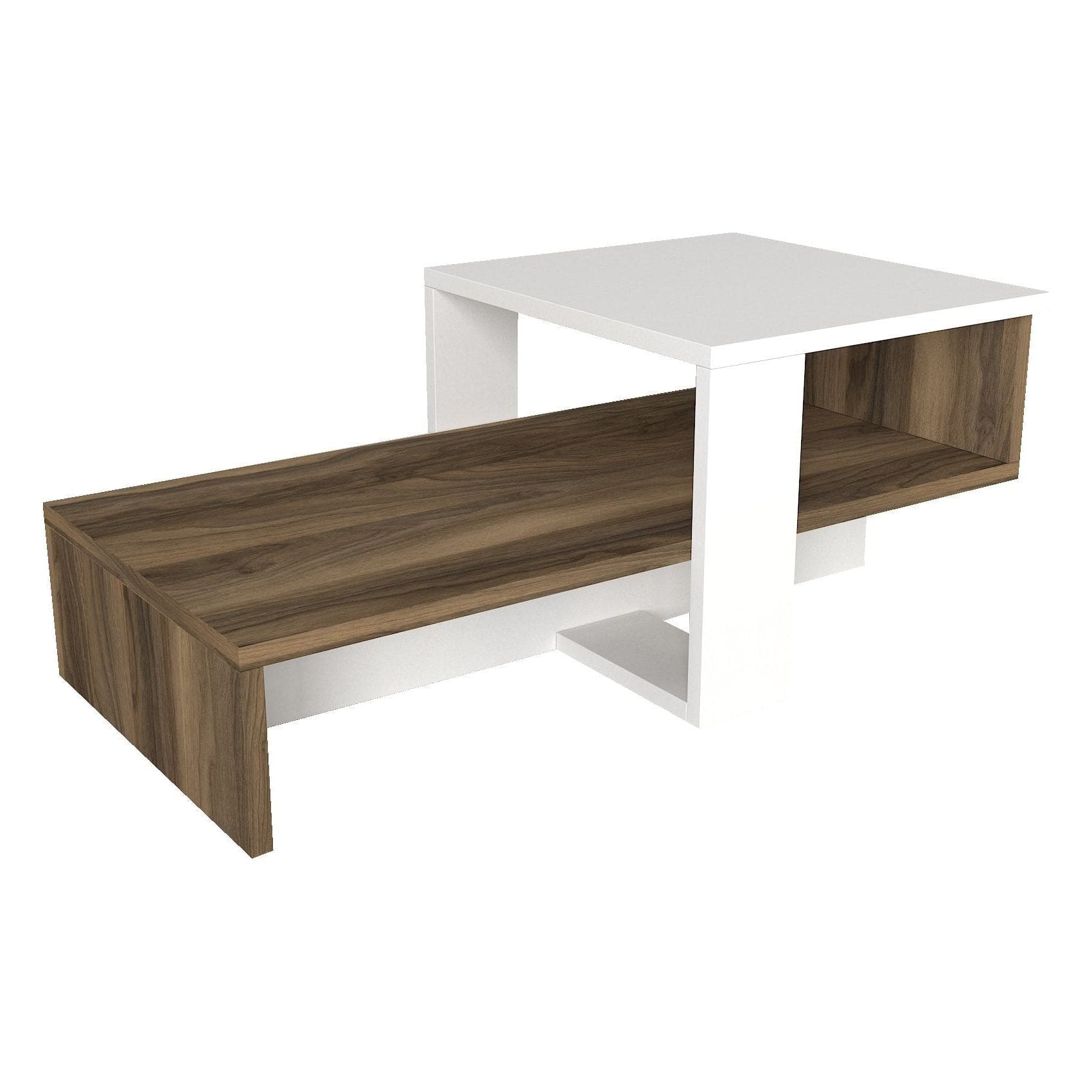 Masuta cafea AMSTERDAM OCN-31647, nuc/alb