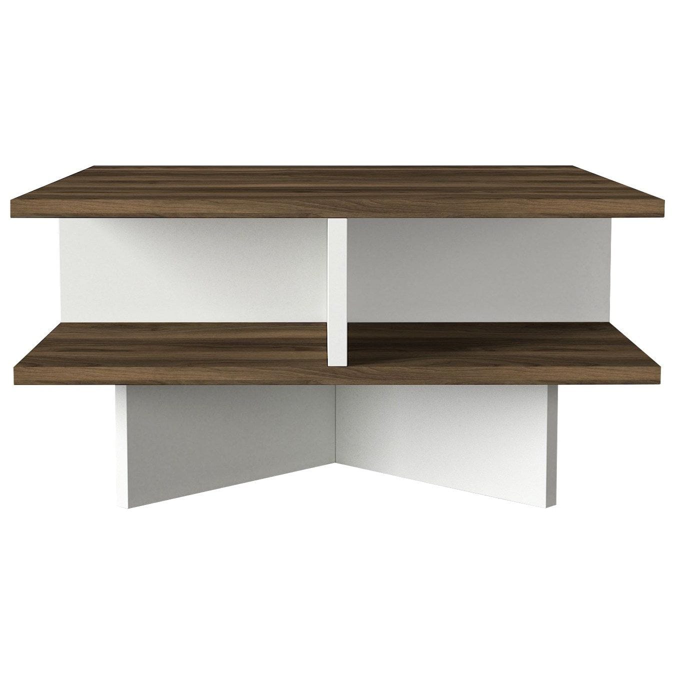 Masuta cafea AMSTERDAM OCN-31649, nuc/alb