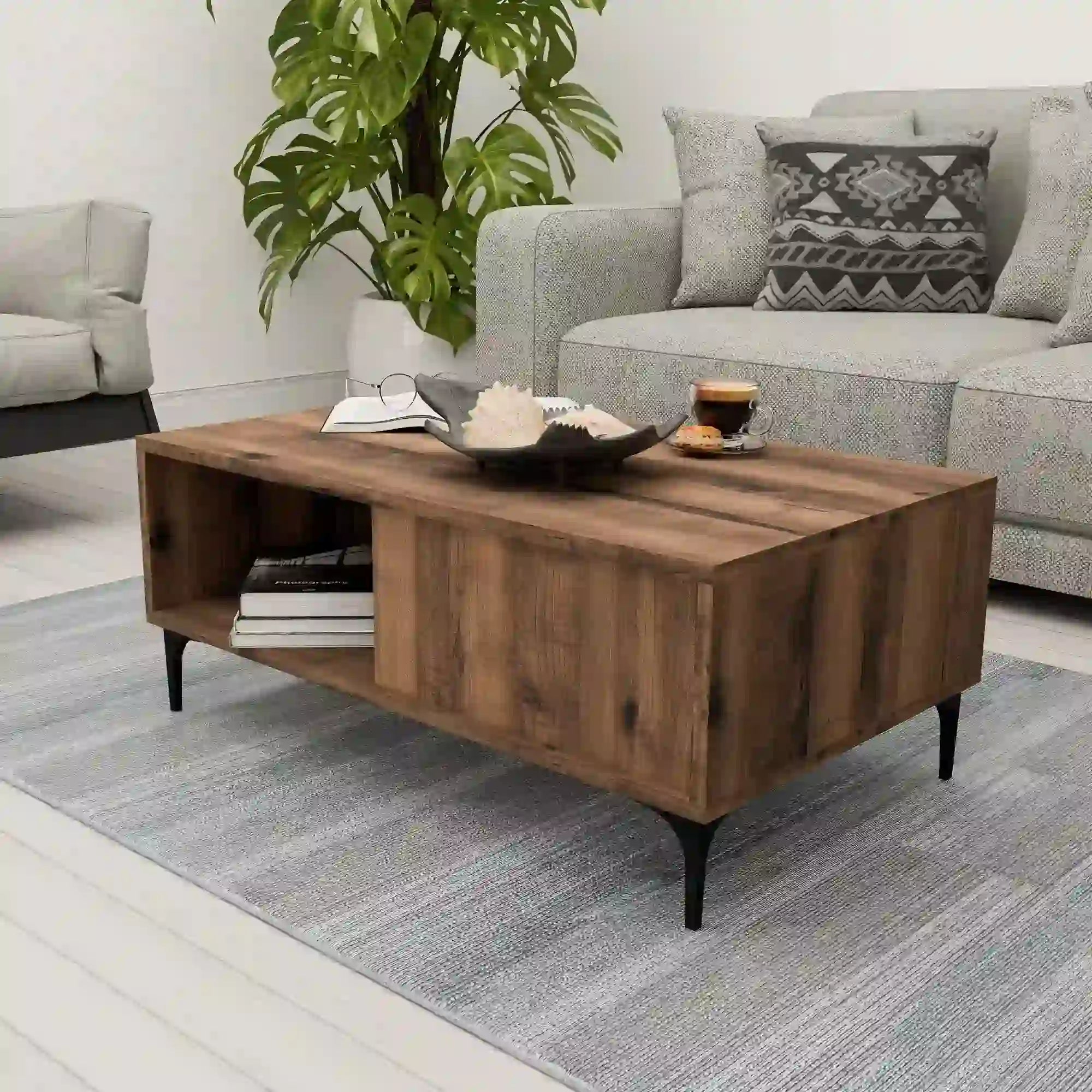 Masuta cafea AMSTERDAM OCN-31697, nuc