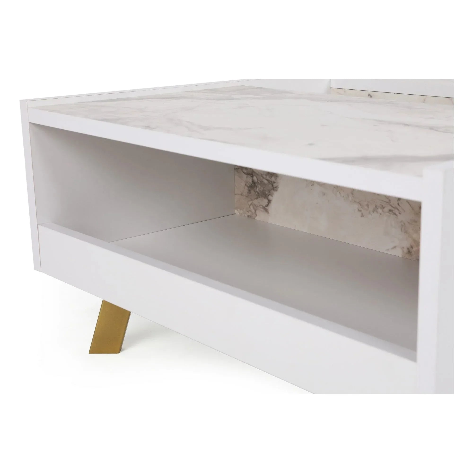 Masuta cafea AMSTERDAM OCN-31725, alb