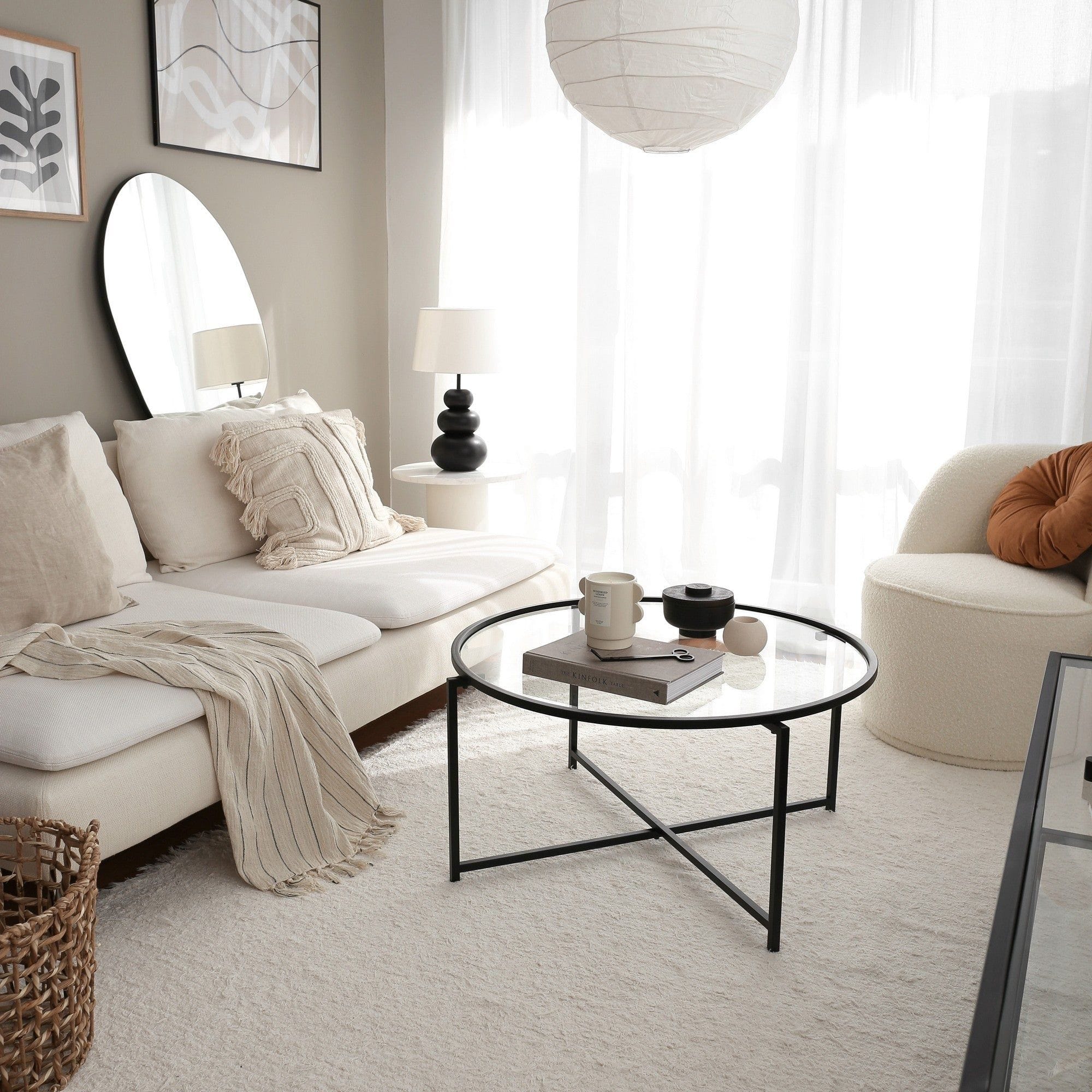 Masuta cafea AMSTERDAM OCN-31763, negru