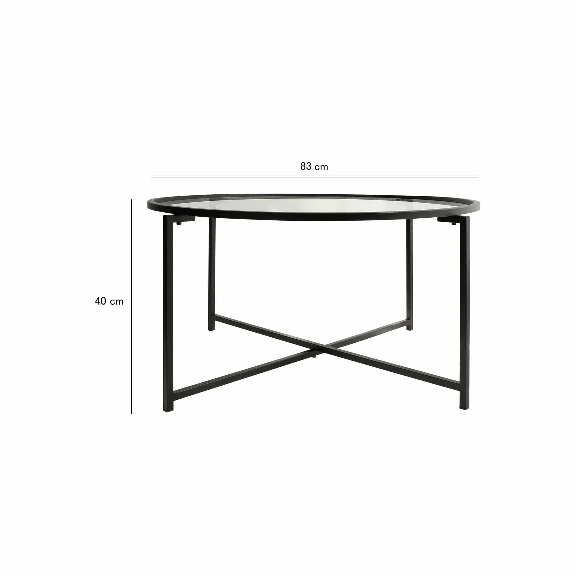 Masuta cafea AMSTERDAM OCN-31763, negru