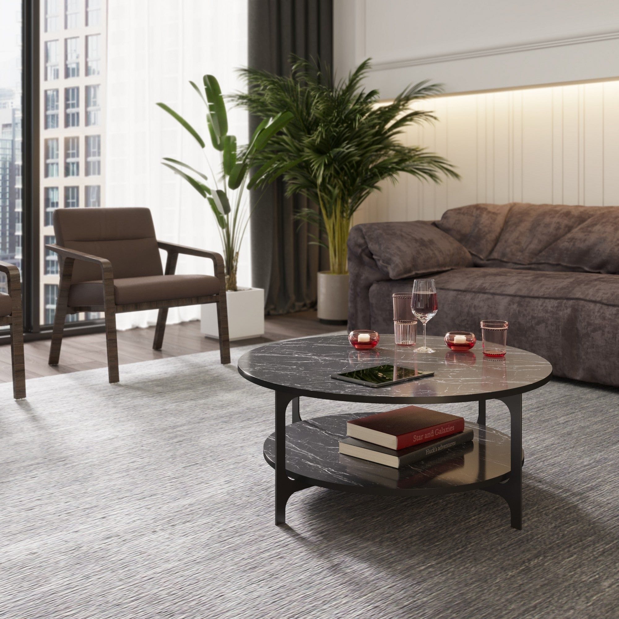 Masuta cafea AMSTERDAM OCN-31770, negru