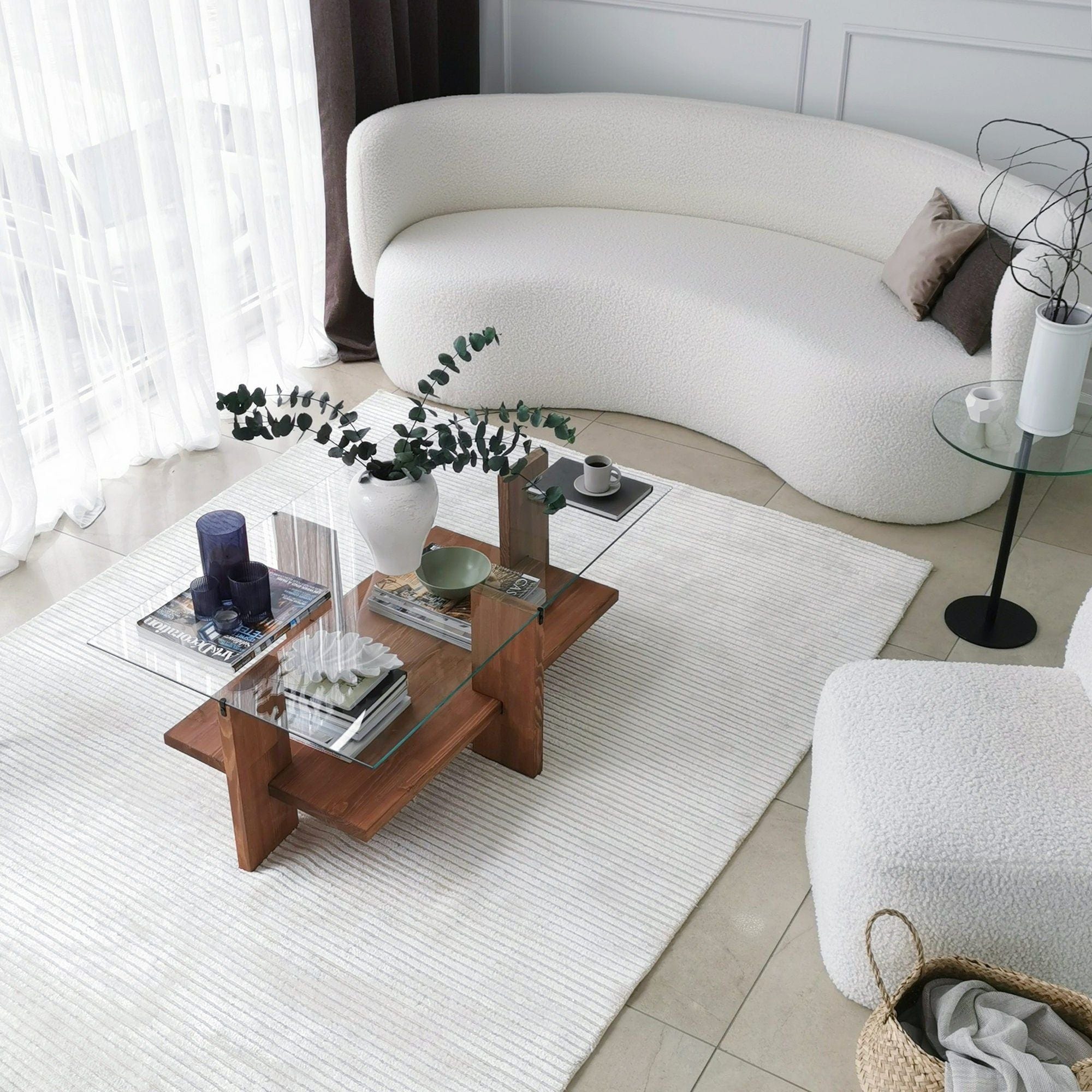 Masuta cafea AMSTERDAM OCN-31774, nuc