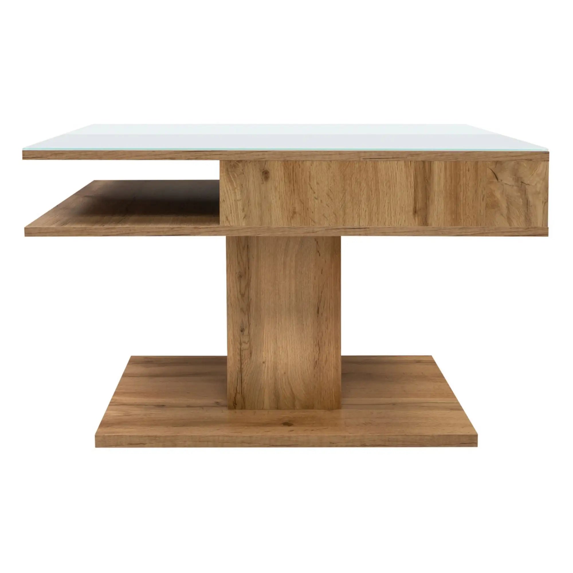 Masuta cafea BERGEN OCN-29054, stejar/alb