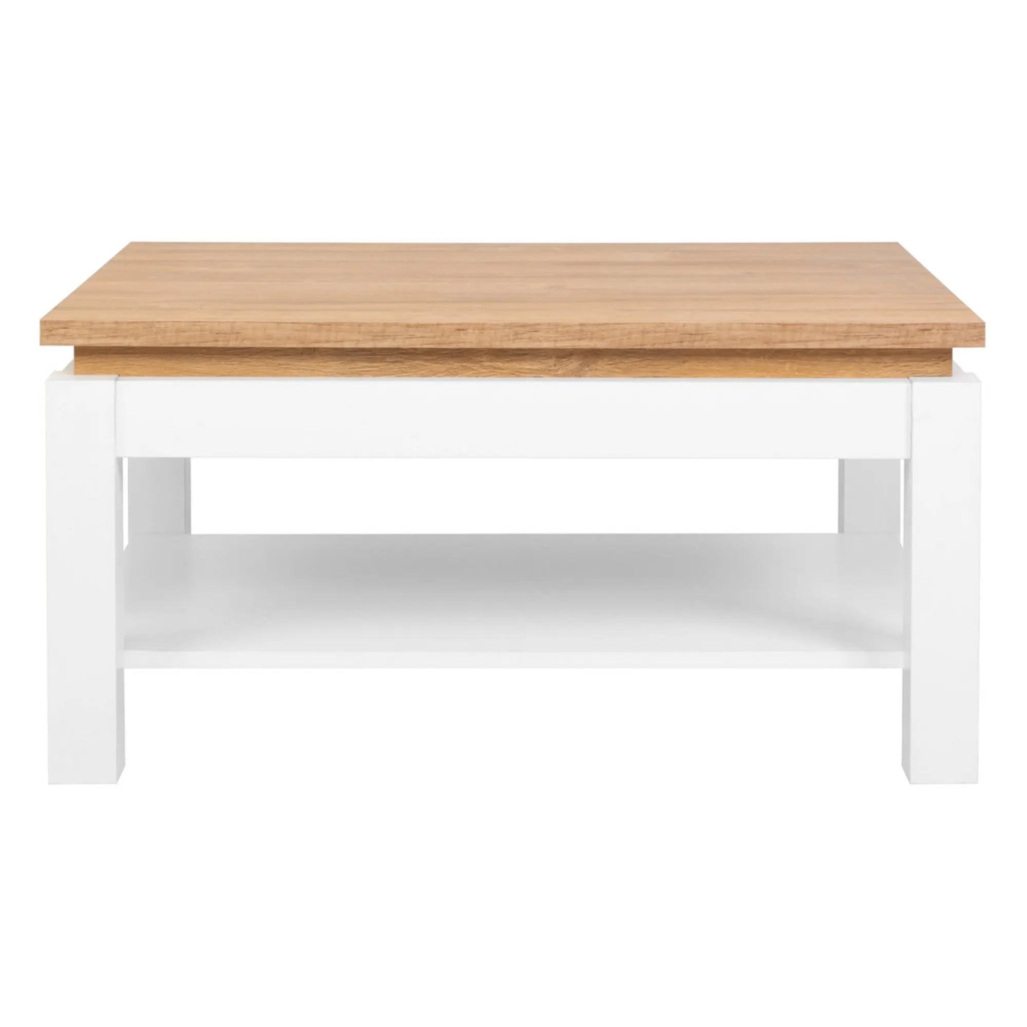 Masuta cafea BERGEN OCN-29074, alb/stejar grandson