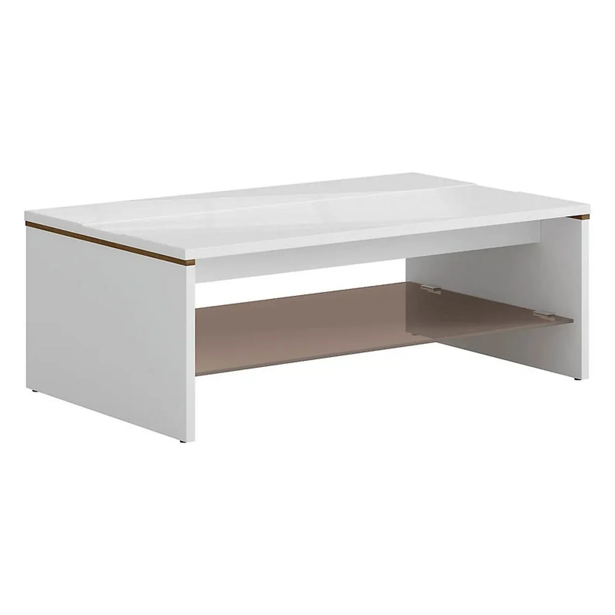 Masuta cafea BERGEN OCN-29076, alb