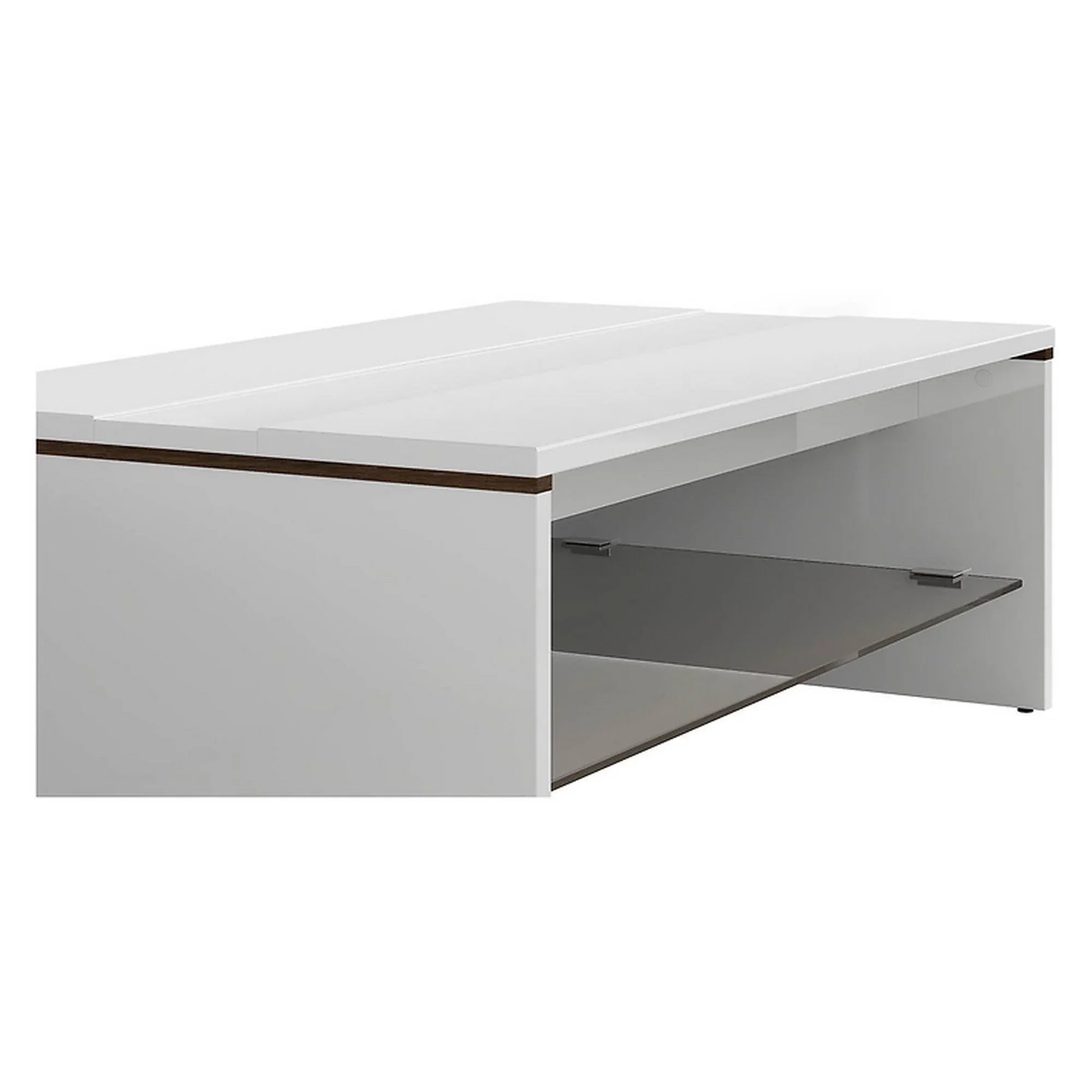 Masuta cafea BERGEN OCN-29076, alb