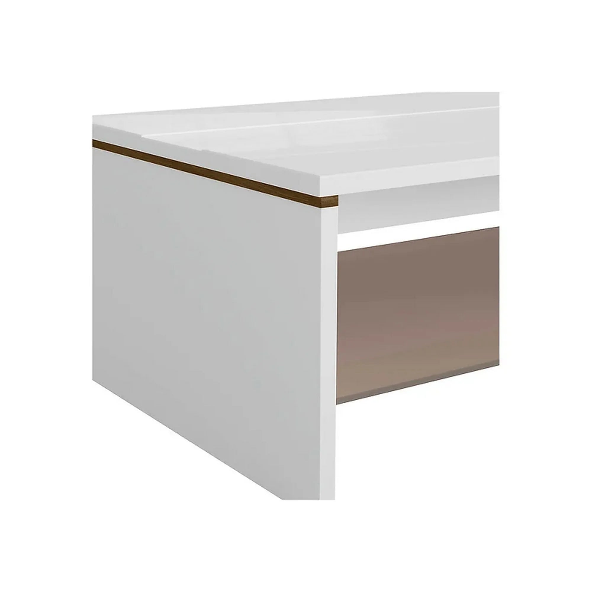 Masuta cafea BERGEN OCN-29076, alb