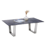 Masuta cafea BERGEN OCN-29080, gri/crom