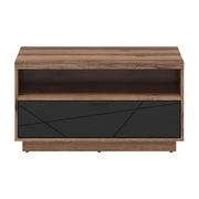 Masuta cafea BERGEN OCN-29081, nuc/negru mat