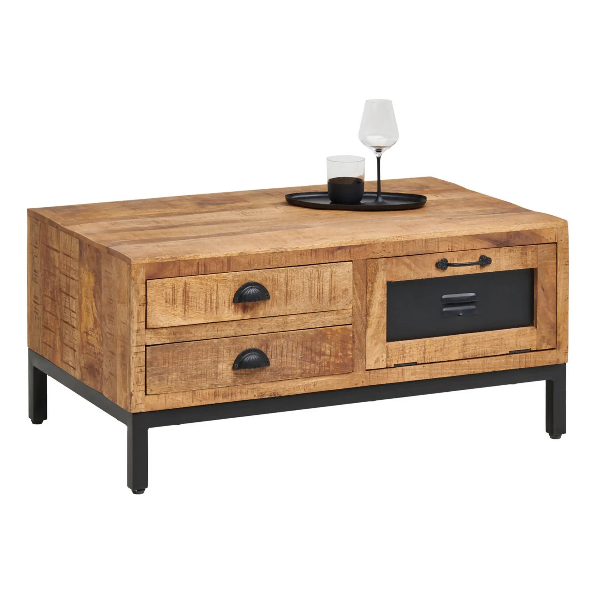 Masuta cafea BERGEN OCN-29087, stejar/negru