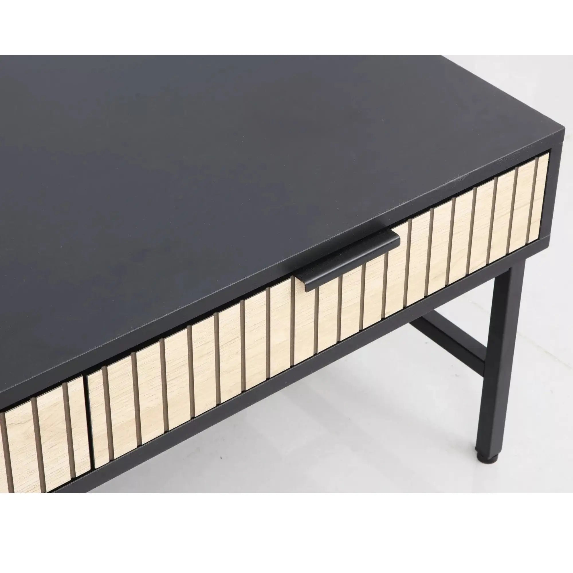 Masuta cafea DETROIT OCN-39207, negru mat/stejar