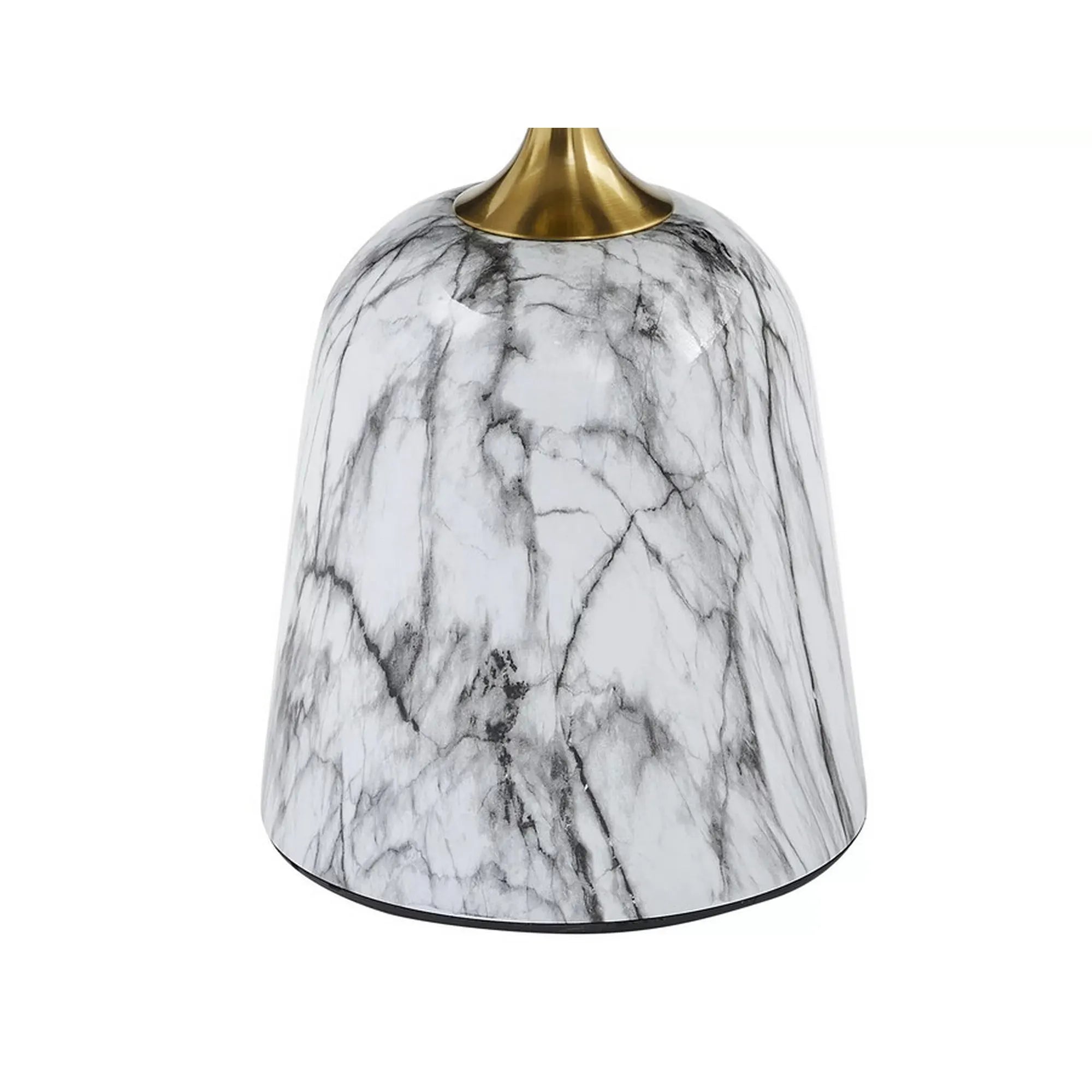 Masuta cafea DETROIT OCN-39224, alb/auriu