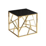 Masuta cafea DETROIT OCN-39275, negru/auriu