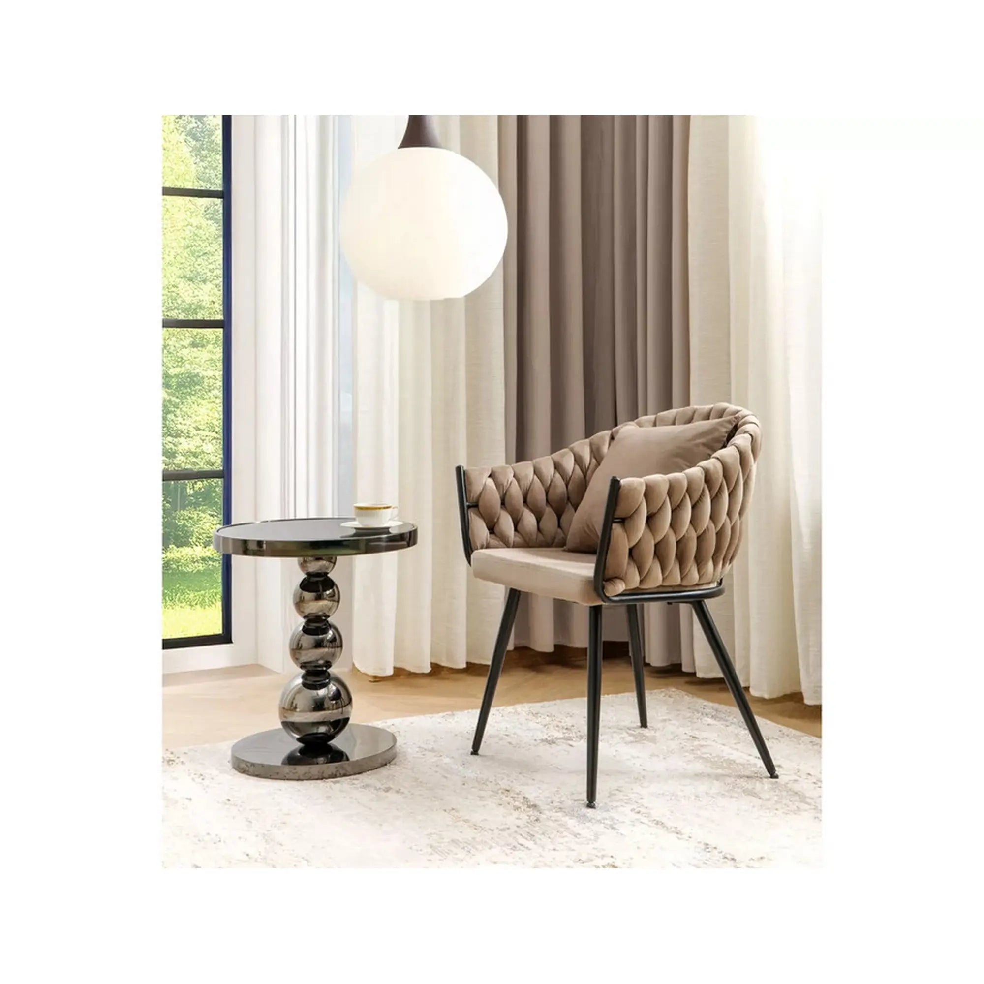 Masuta cafea DETROIT OCN-39280, negru