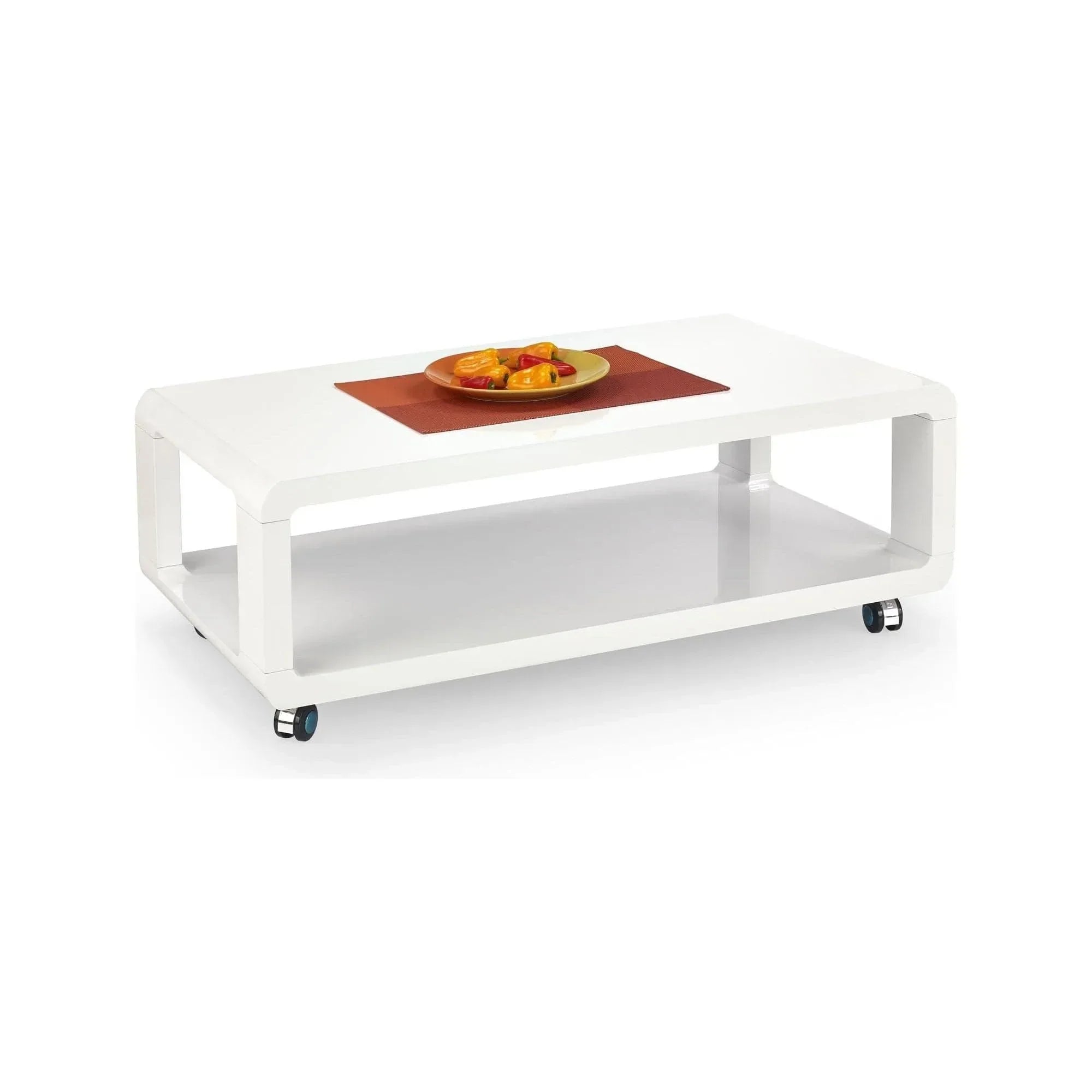 Masuta cafea HOUSTON OCN-37136, alb