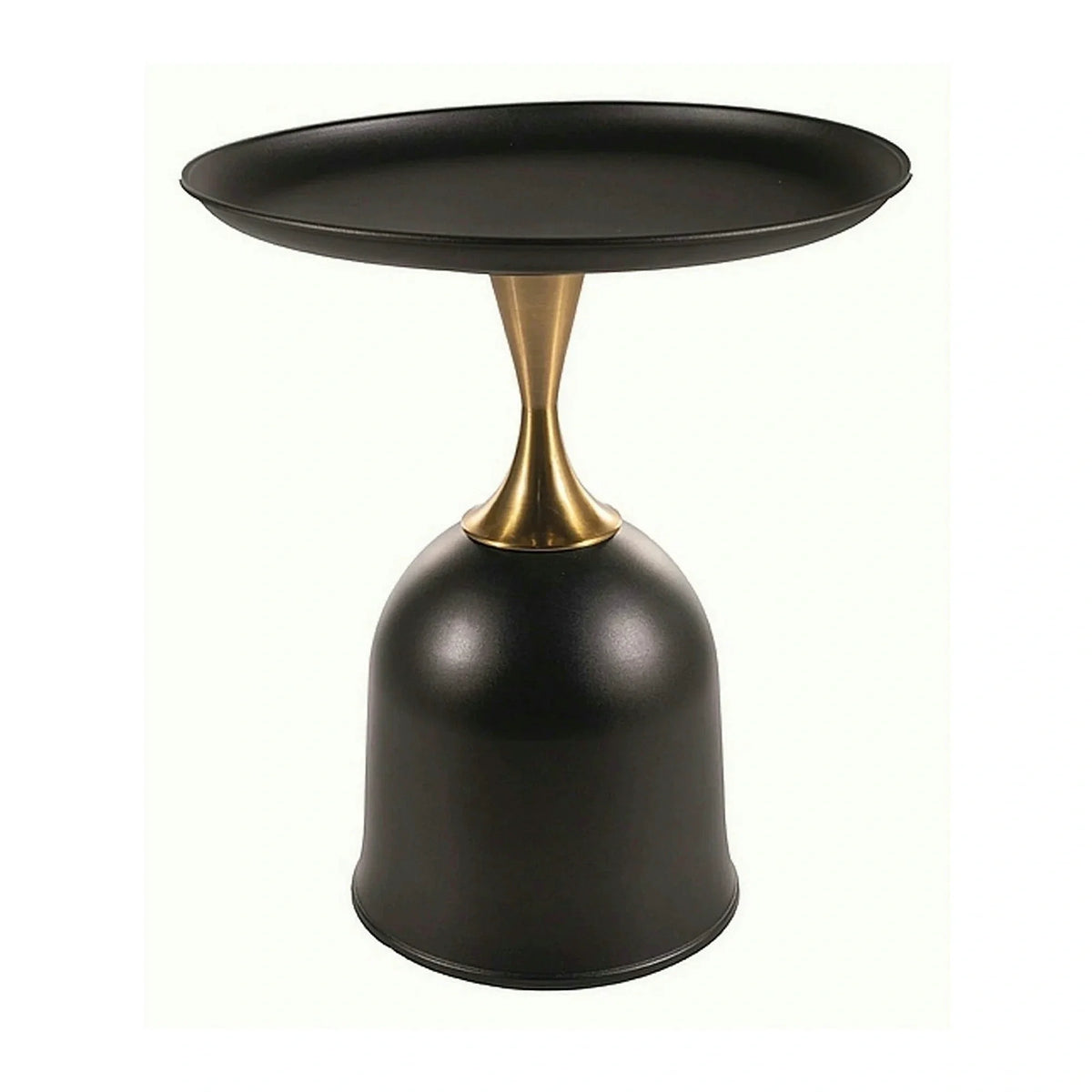 Masuta cafea LIBRA, negru/auriu, metal, 51x61 cm
