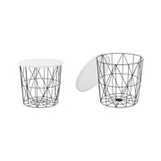 Masuta HOUSTON OCN-37132, alb/negru