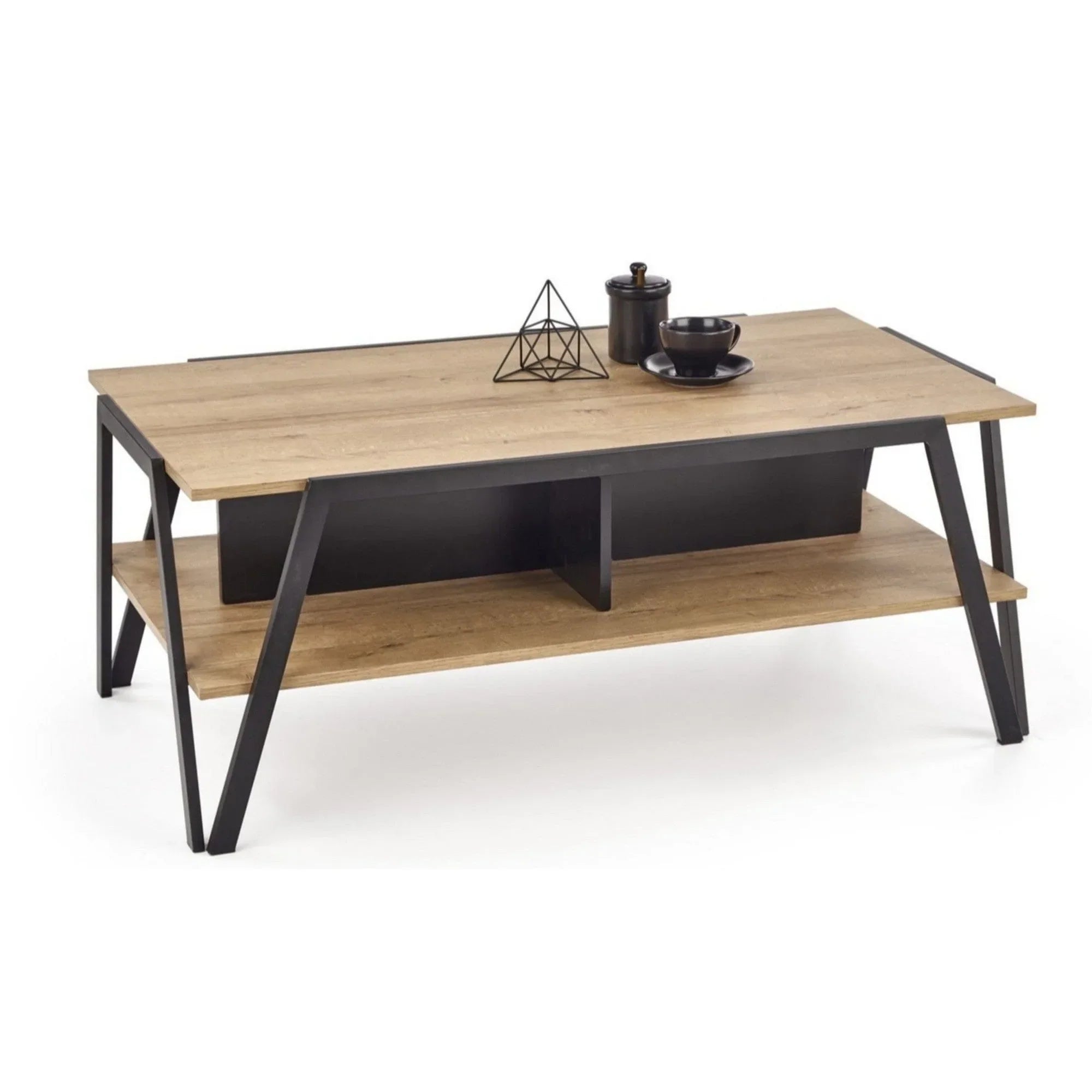 Masuta HOUSTON OCN-37211, stejar auriu/negru