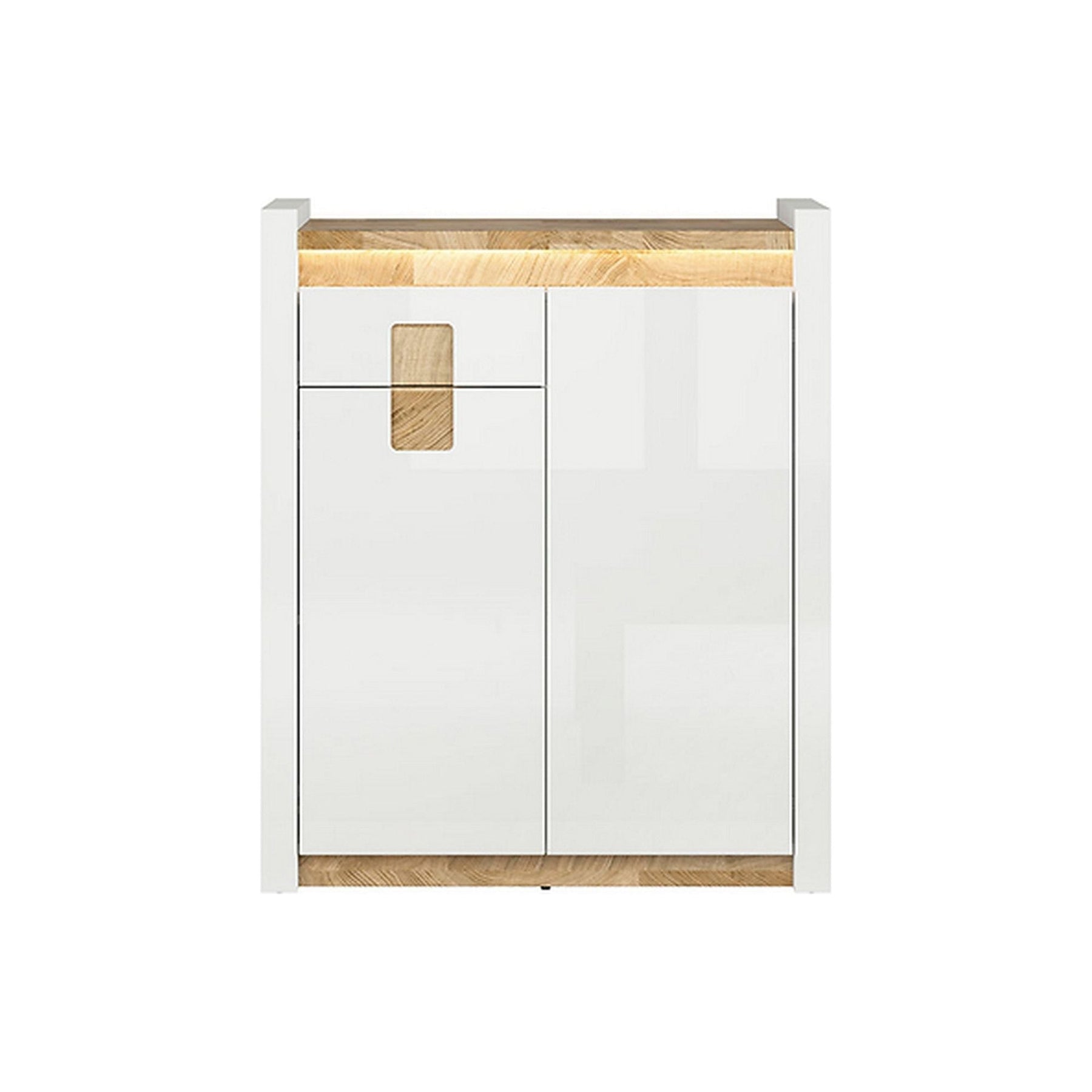 Comoda Alameda, alba, 37X110.5X92 cm