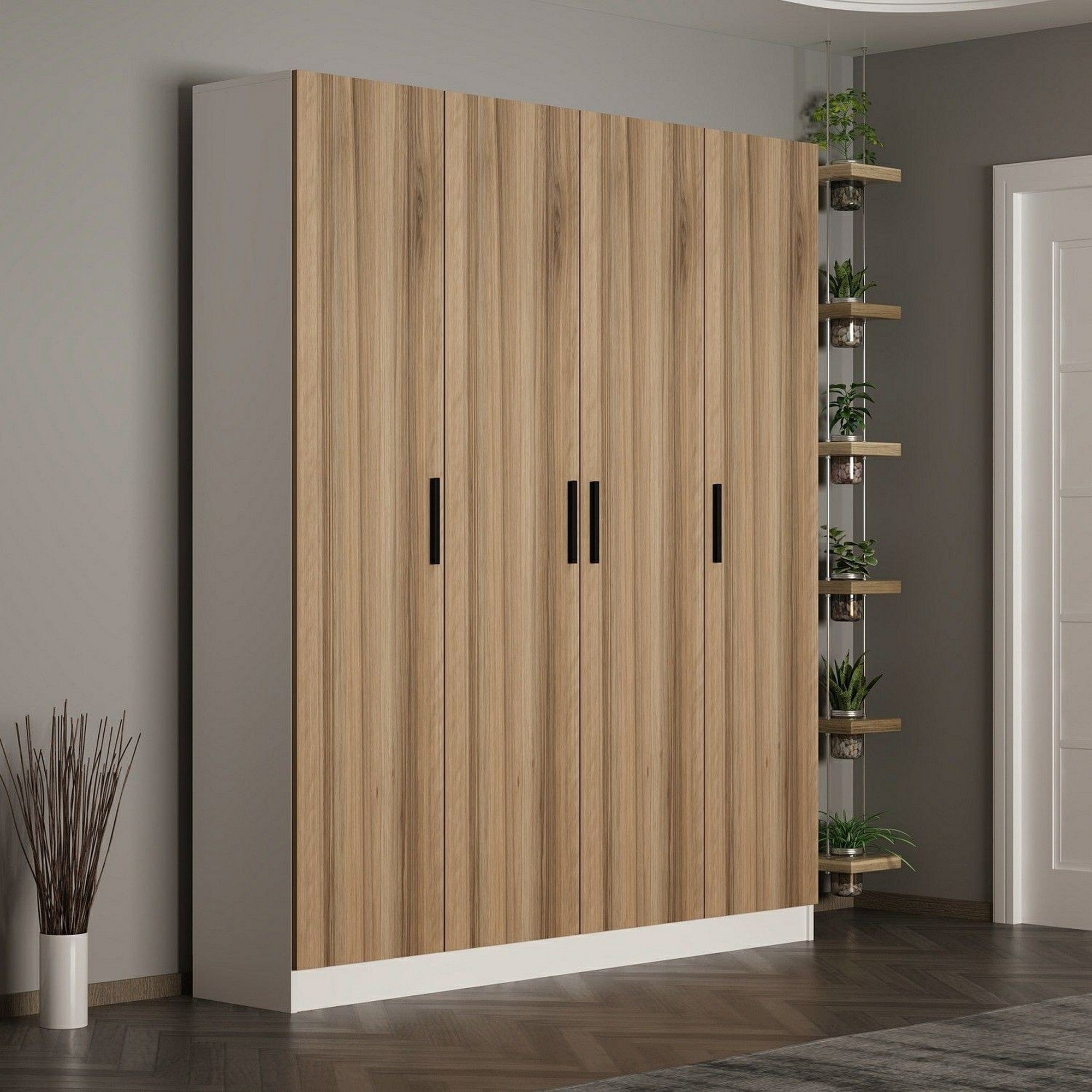 Mobilier hol AMSTERDAM OCN-32716, stejar/alb