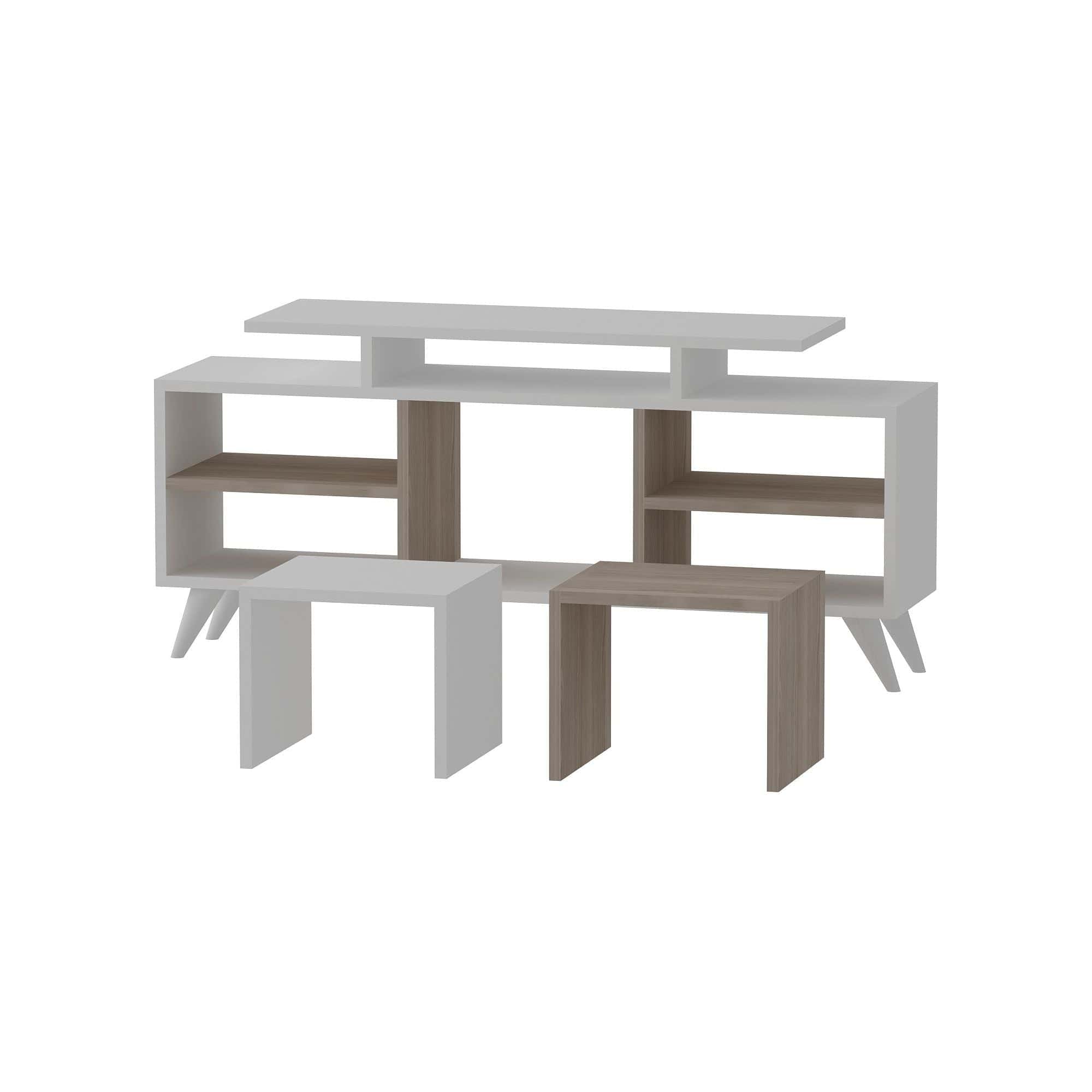 Mobilier living AMSTERDAM OCN-32318, alb/stejar