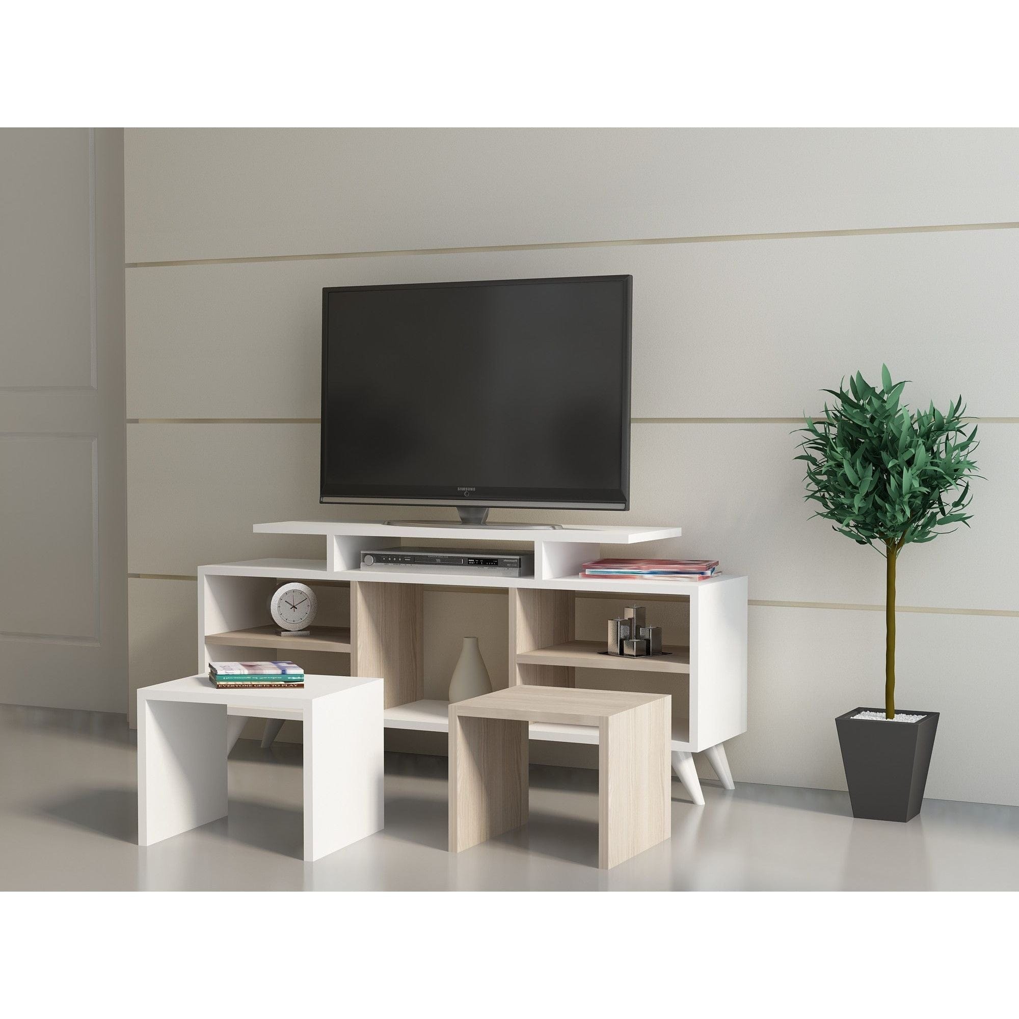 Mobilier living AMSTERDAM OCN-32318, alb/stejar