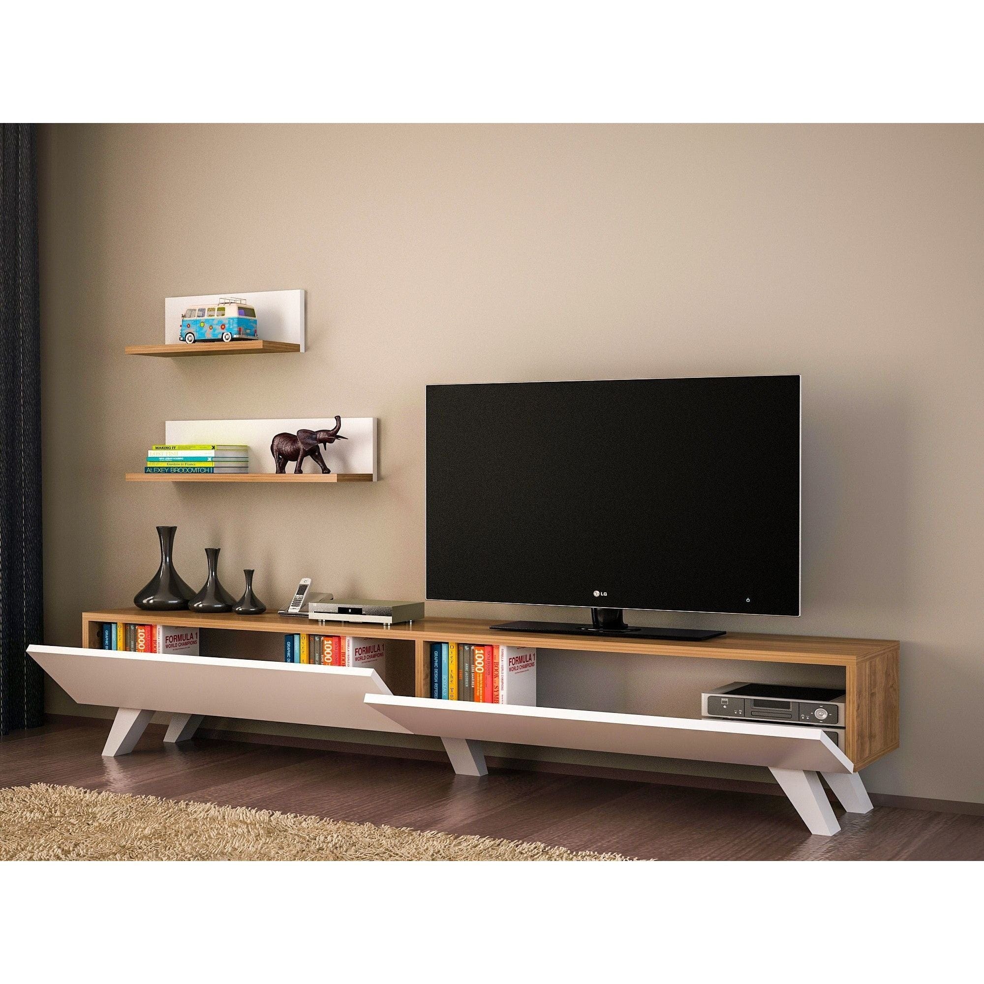 Mobilier living AMSTERDAM OCN-32320, alb/nuc