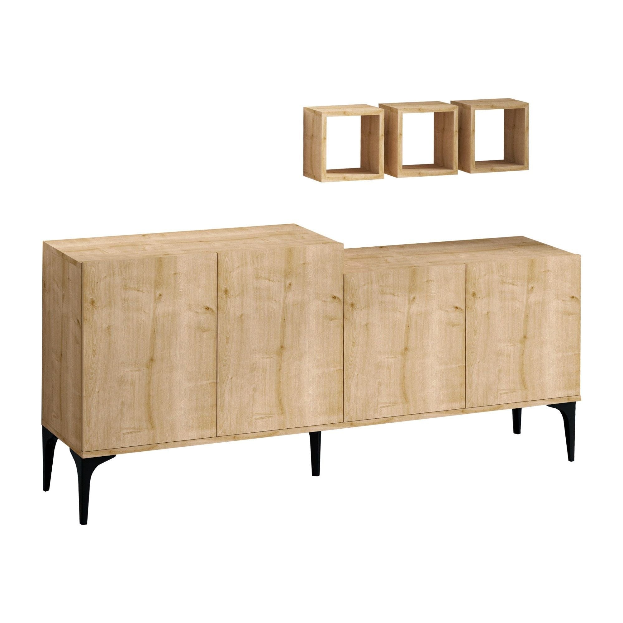 Mobilier living AMSTERDAM OCN-32362, stejar/negru