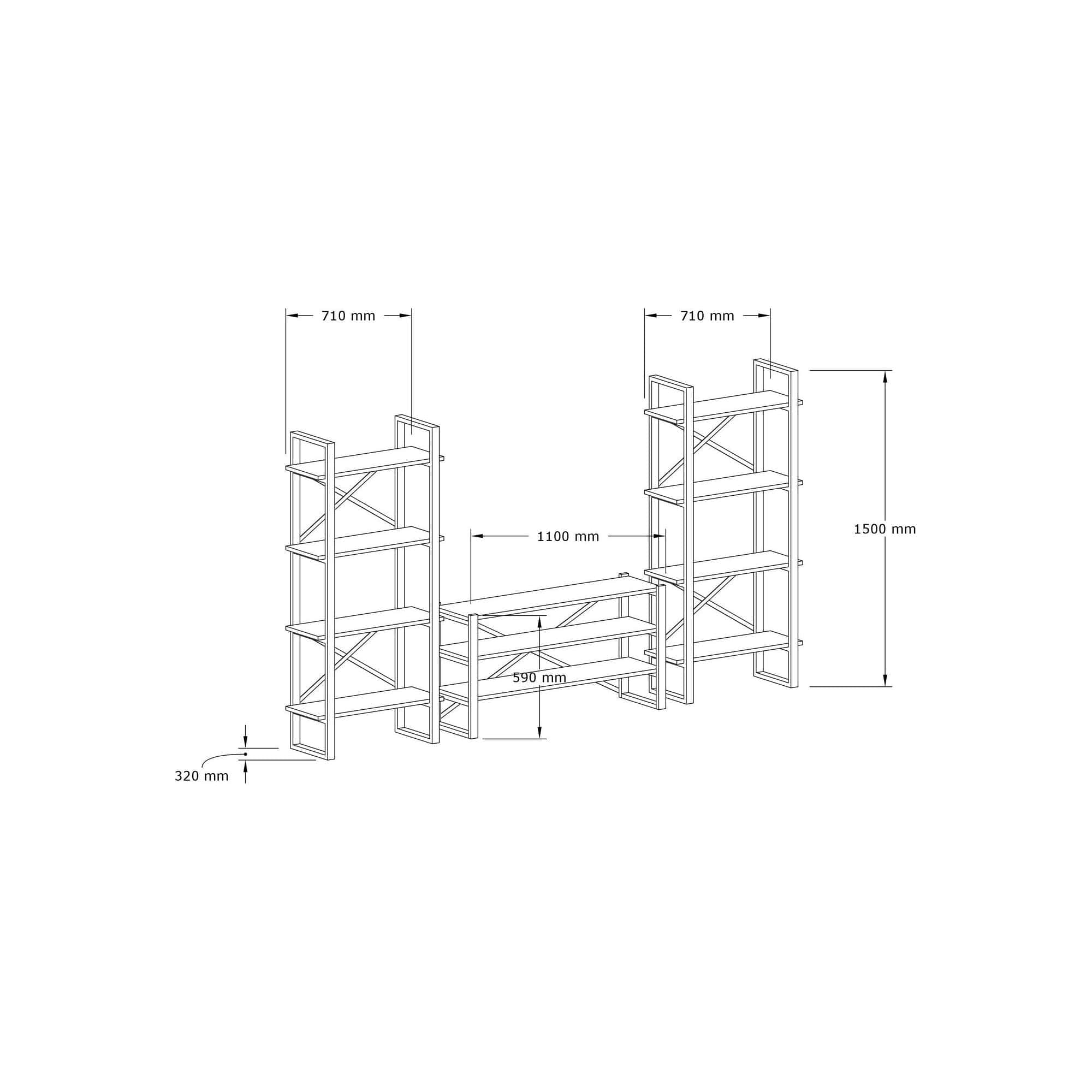 Mobilier living AMSTERDAM OCN-32380, nuc/negru