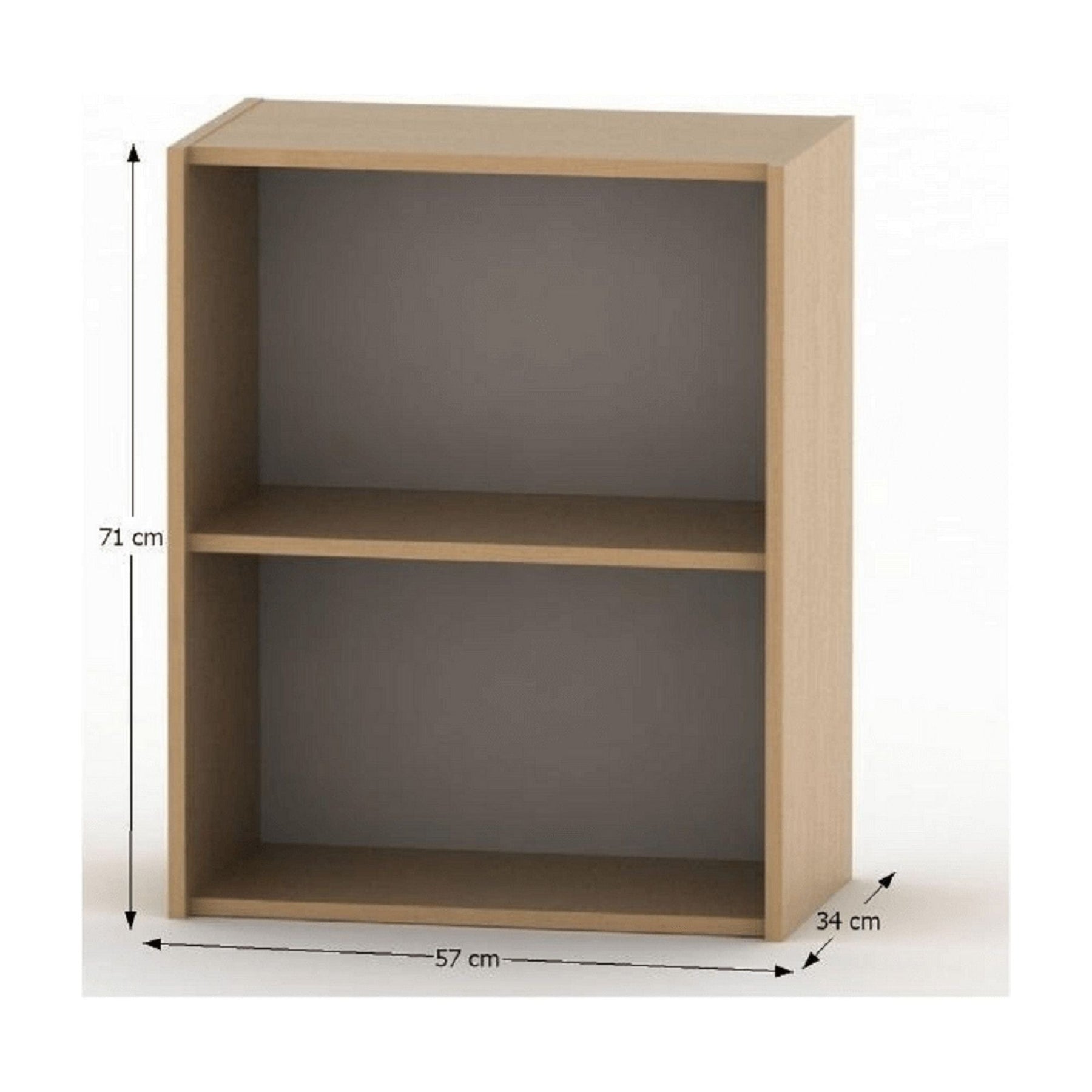 Biblioteca TEMPO ASISTENT 2 NEW 010, mic cu rafturi, fag, 57x34x71 cm