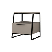 Noptiera AMSTERDAM OCN-31559, gri inchis/negru