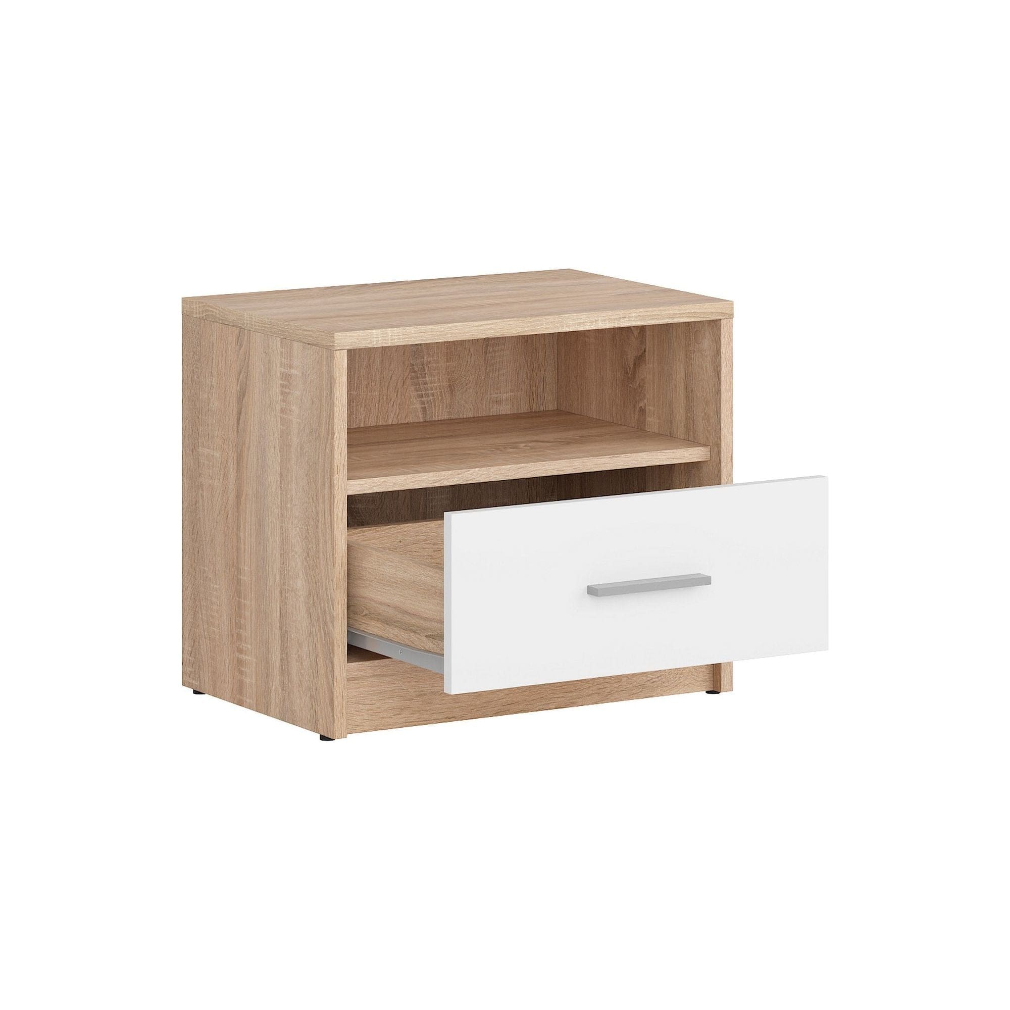 Noptiera BERGEN OCN-28961, stejar sonoma/alb