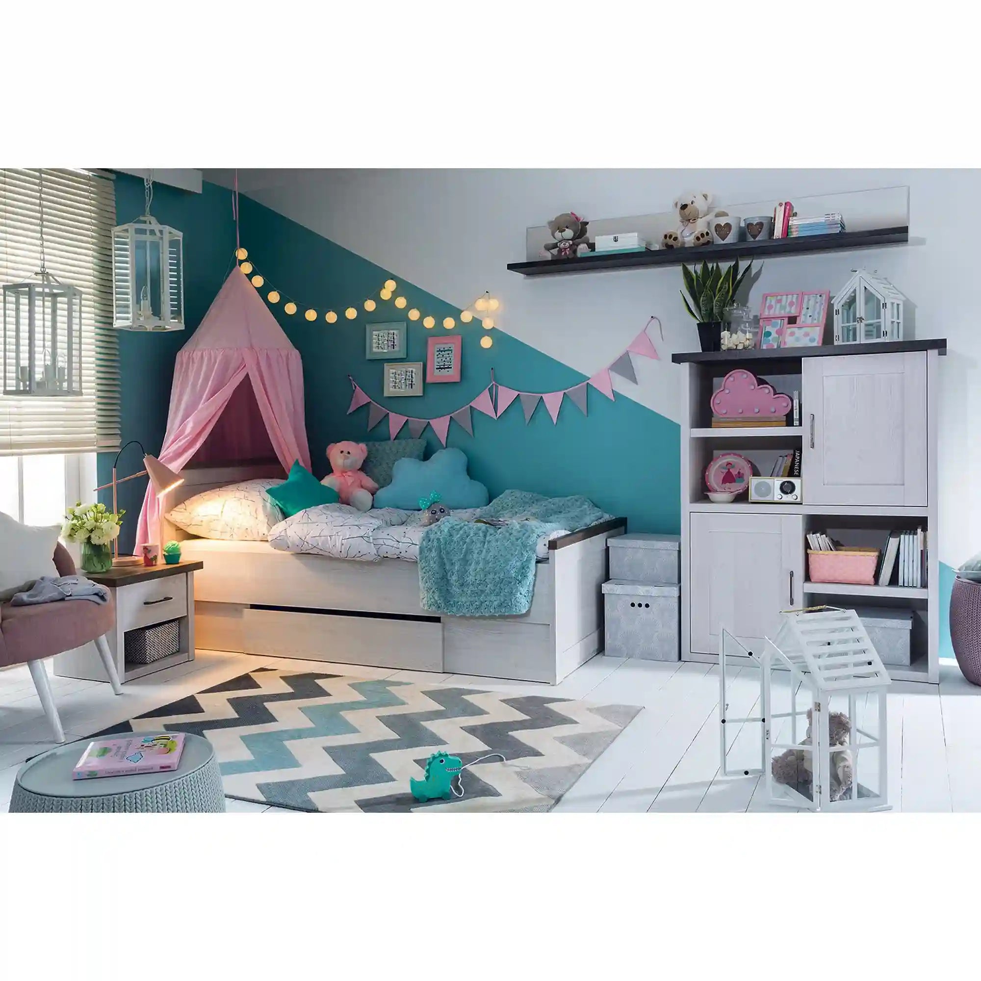 Noptiera BERGEN OCN-28964, zada sibiu deschis/stejar sonoma