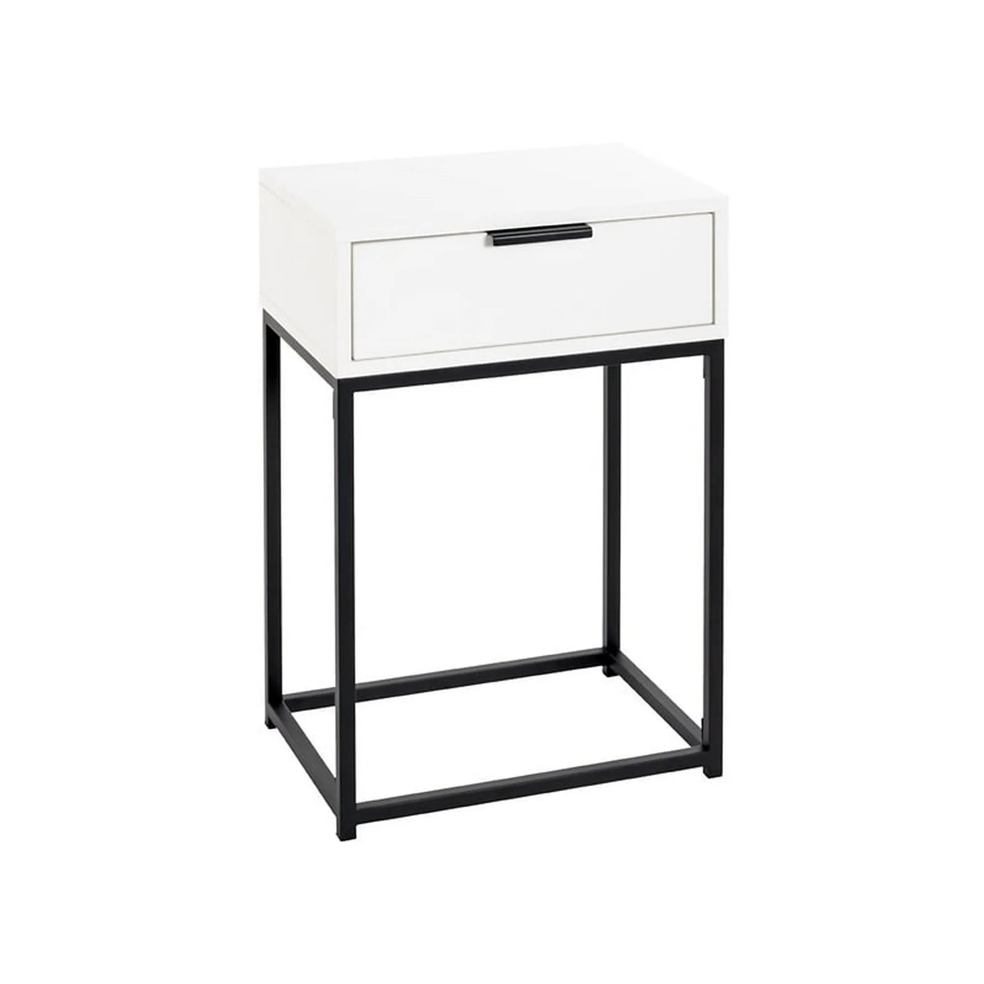 Noptiera BERGEN OCN-28967, alb/negru