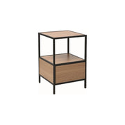 Noptiera DETROIT OCN-39050, stejar/negru mat